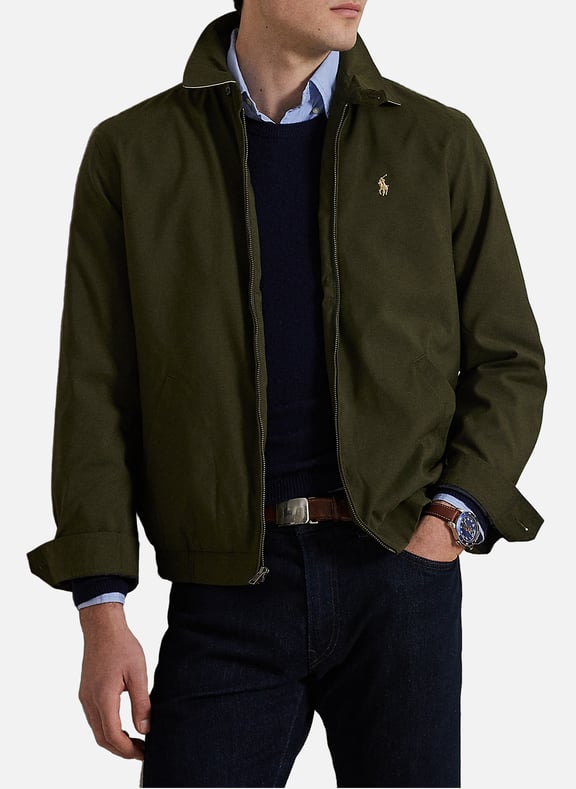 Straight jacket with classic collar Green by POLO RALPH LAUREN POLO RALPH LAUREN Straight jacket with classic collar Green