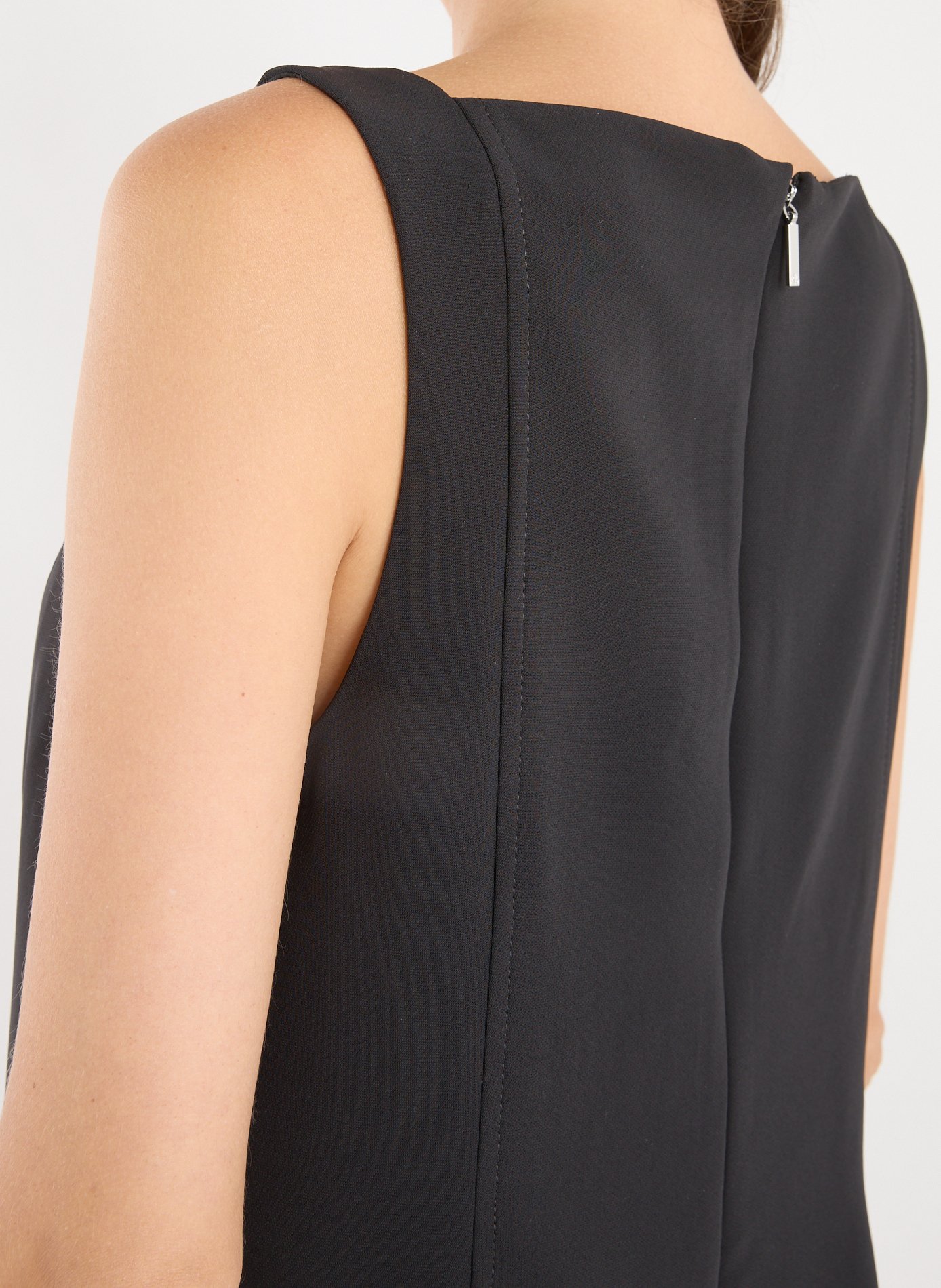 Solid short dress LAUREN Black