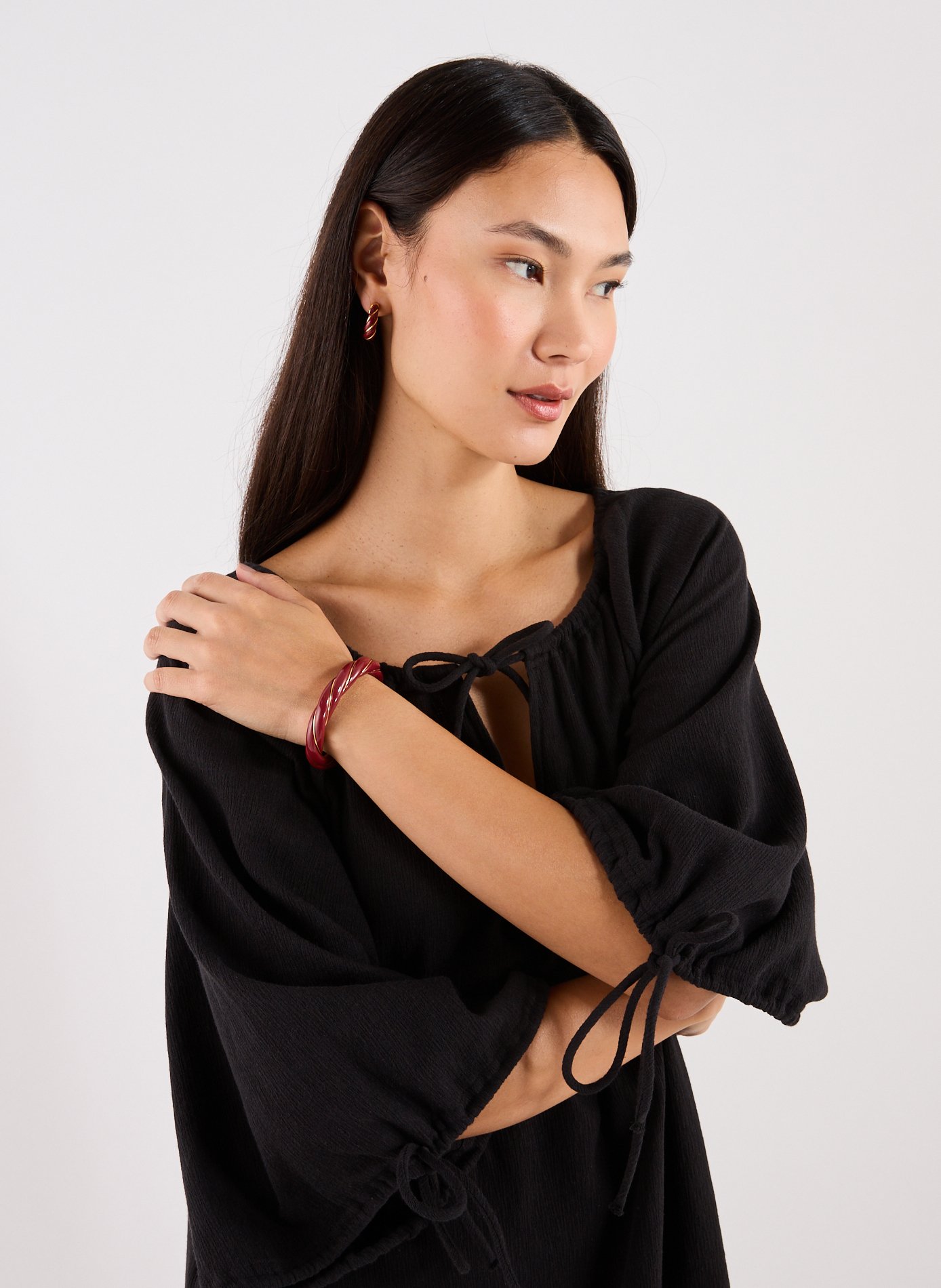 Jonc Diana torsadée AURELIE BIDERMANN Rouge