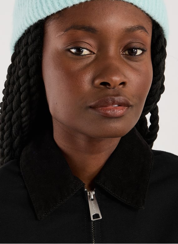 Straight-fit cotton jacket | Black by CARHARTT WIP Straight-fit cotton jacket Black