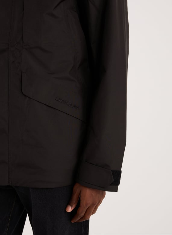 Waterproof and windproof Adam jacket | Black by DIDRIKSONS Waterproof and windproof Adam jacket Black