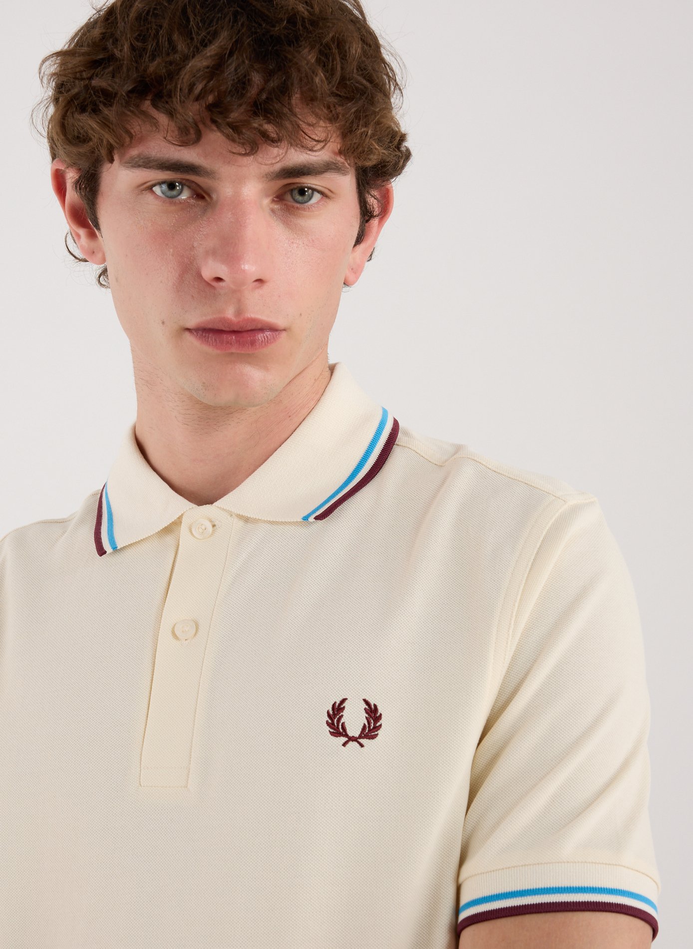 Polo en coton piqué FRED PERRY Beige