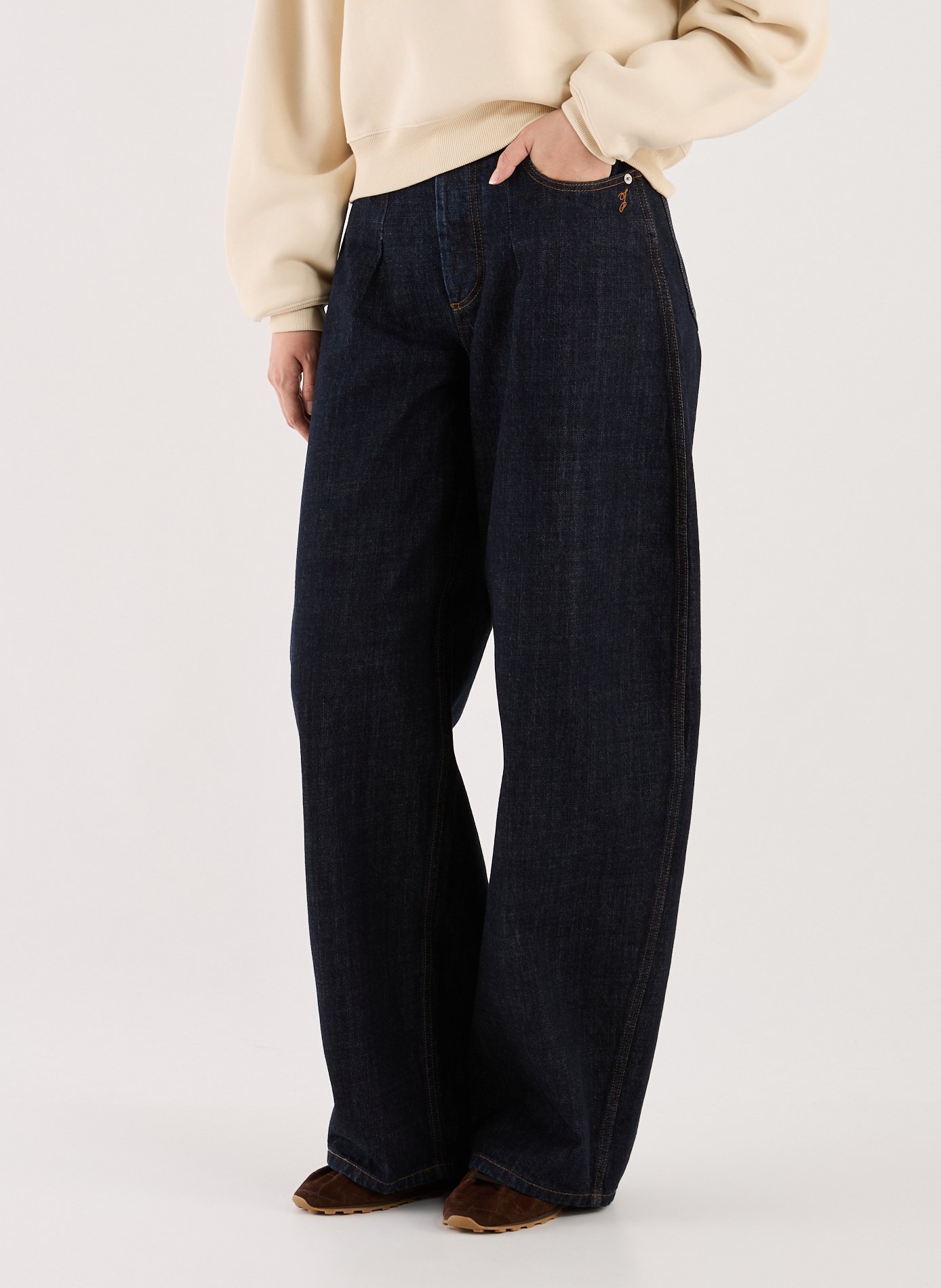JACQUEMUS Denim-Jeans Ovalo aus Baumwolle Blau