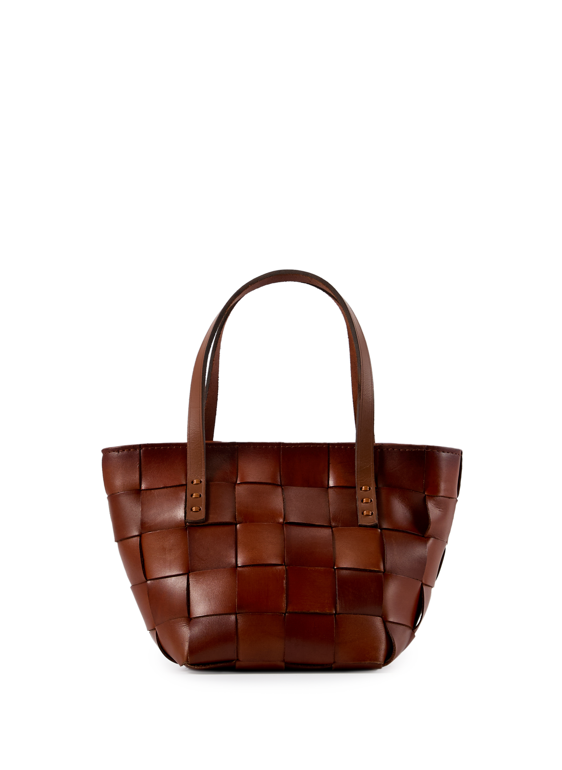 DRAGON DIFFUSION Sac à main Japan Mini en cuir Marron
