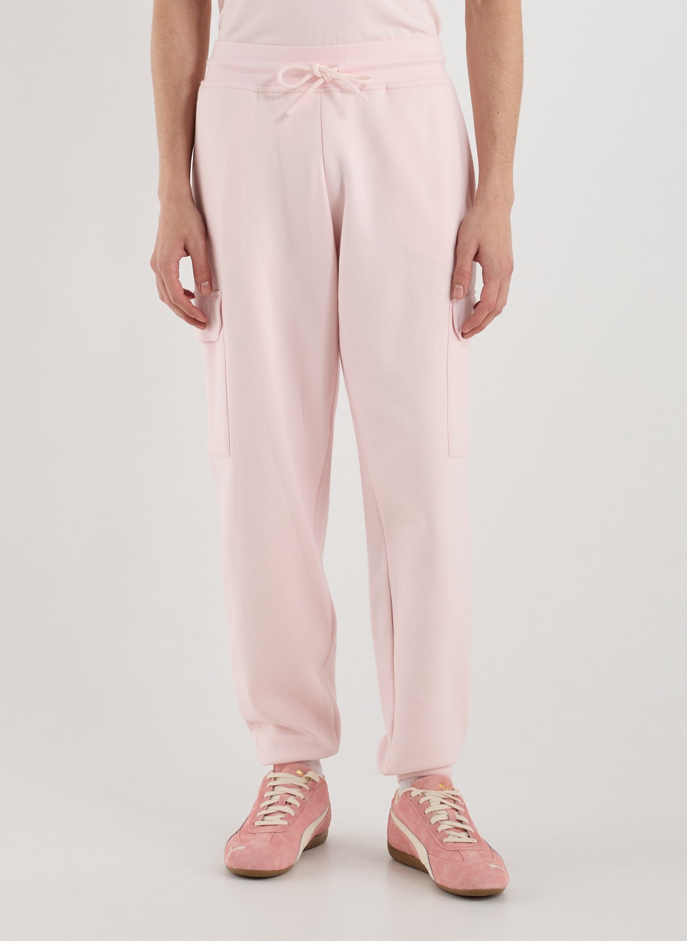GERTRUDE ET GASTON Cotton-blend joggers Pink