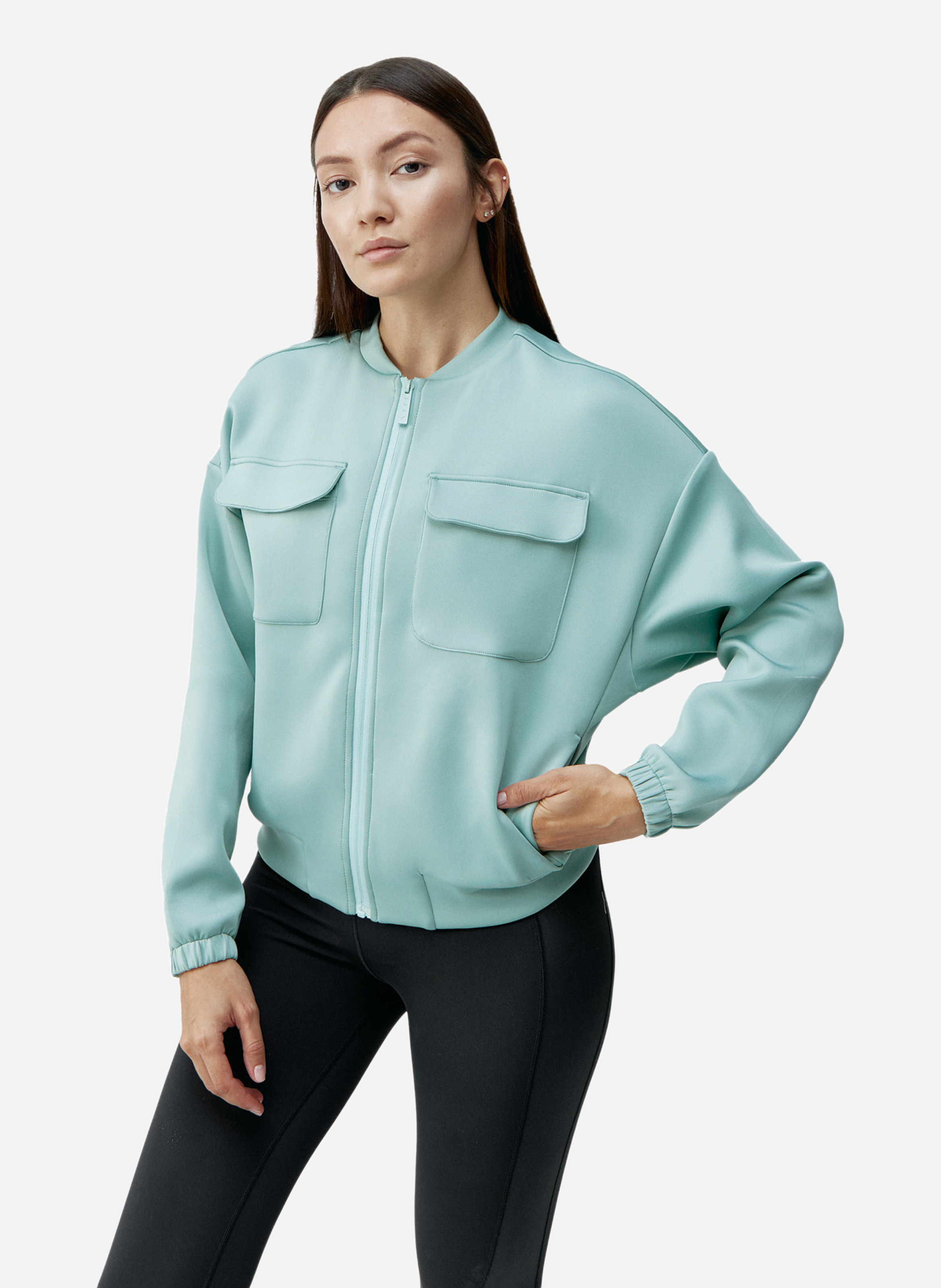 Veste de sport zippée performance athleisure graft BORN LIVING YOGA Vert