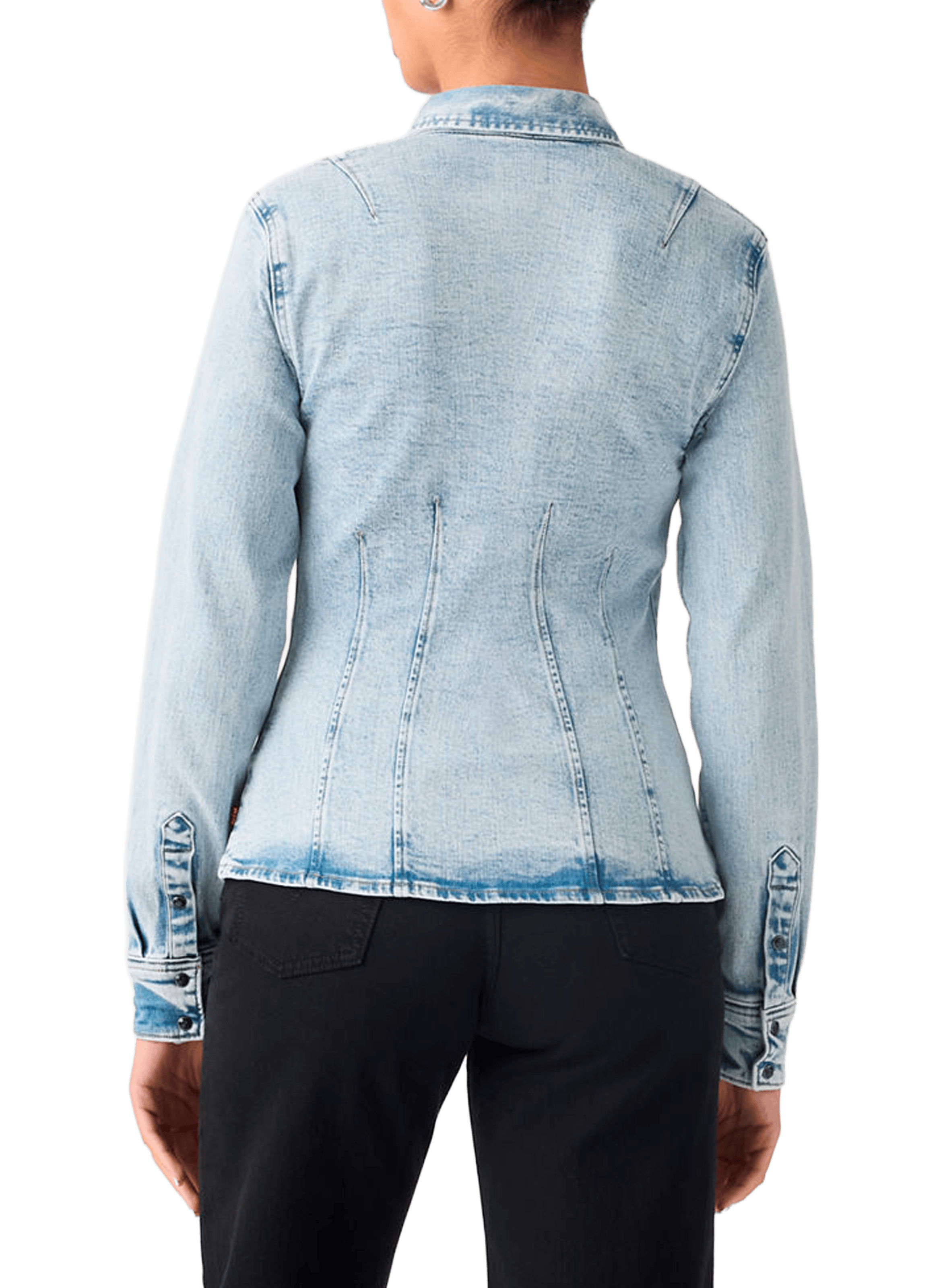 Chemise galbante en denim coton mélangé LEVI'S Bleu