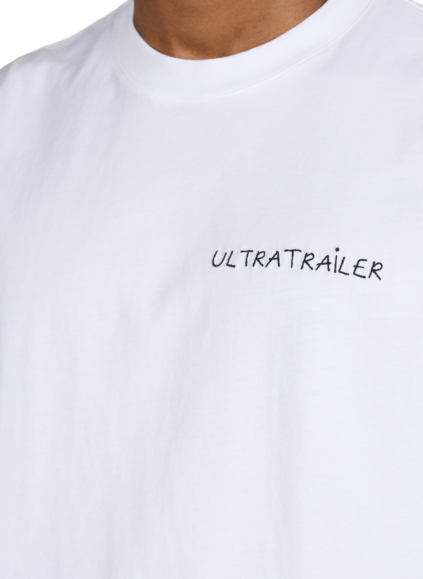 T-shirt Popincourt Ultratrailer en coton MAISON LABICHE Blanc