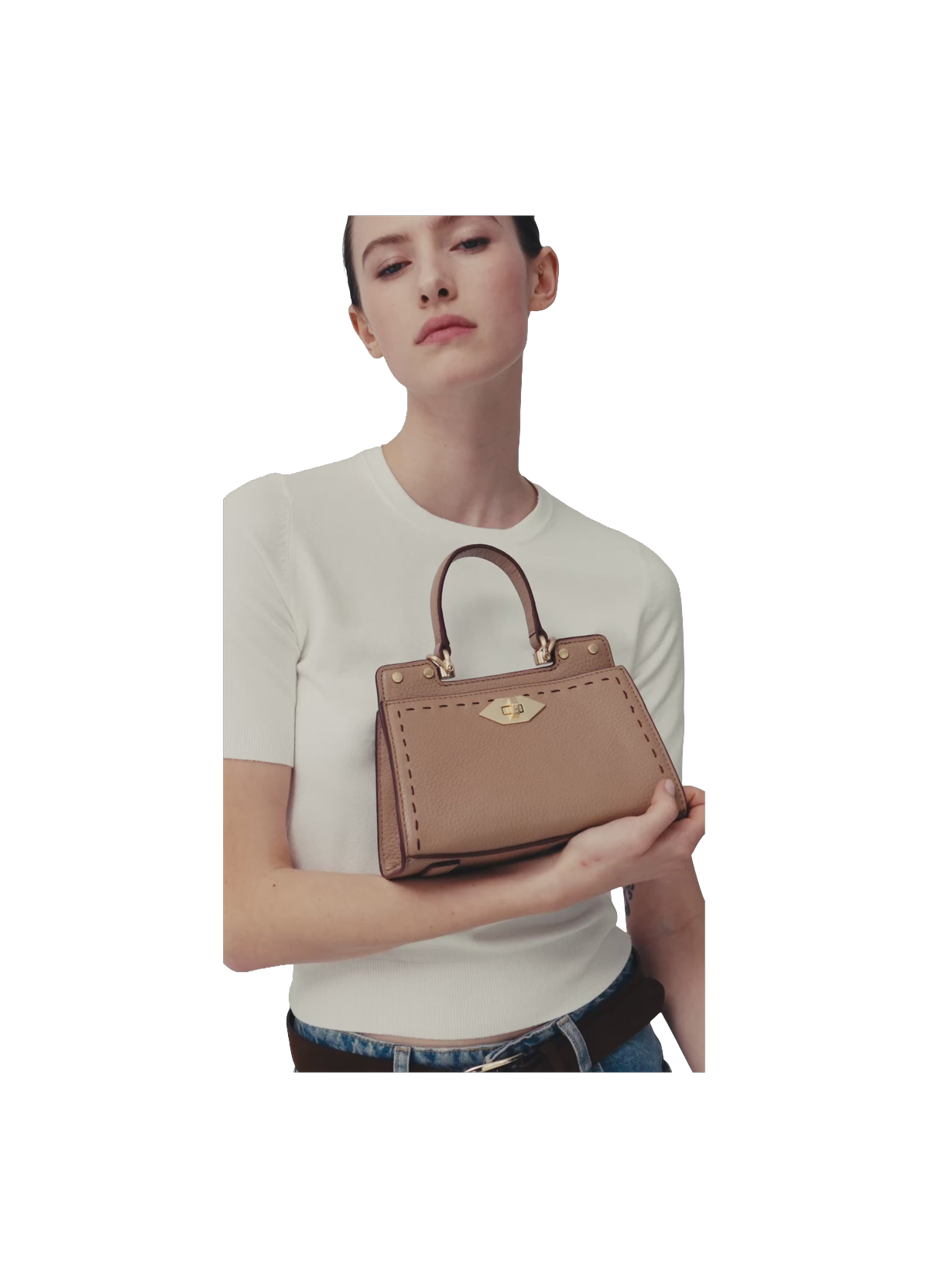 Trianon | sac porté main pm Noir