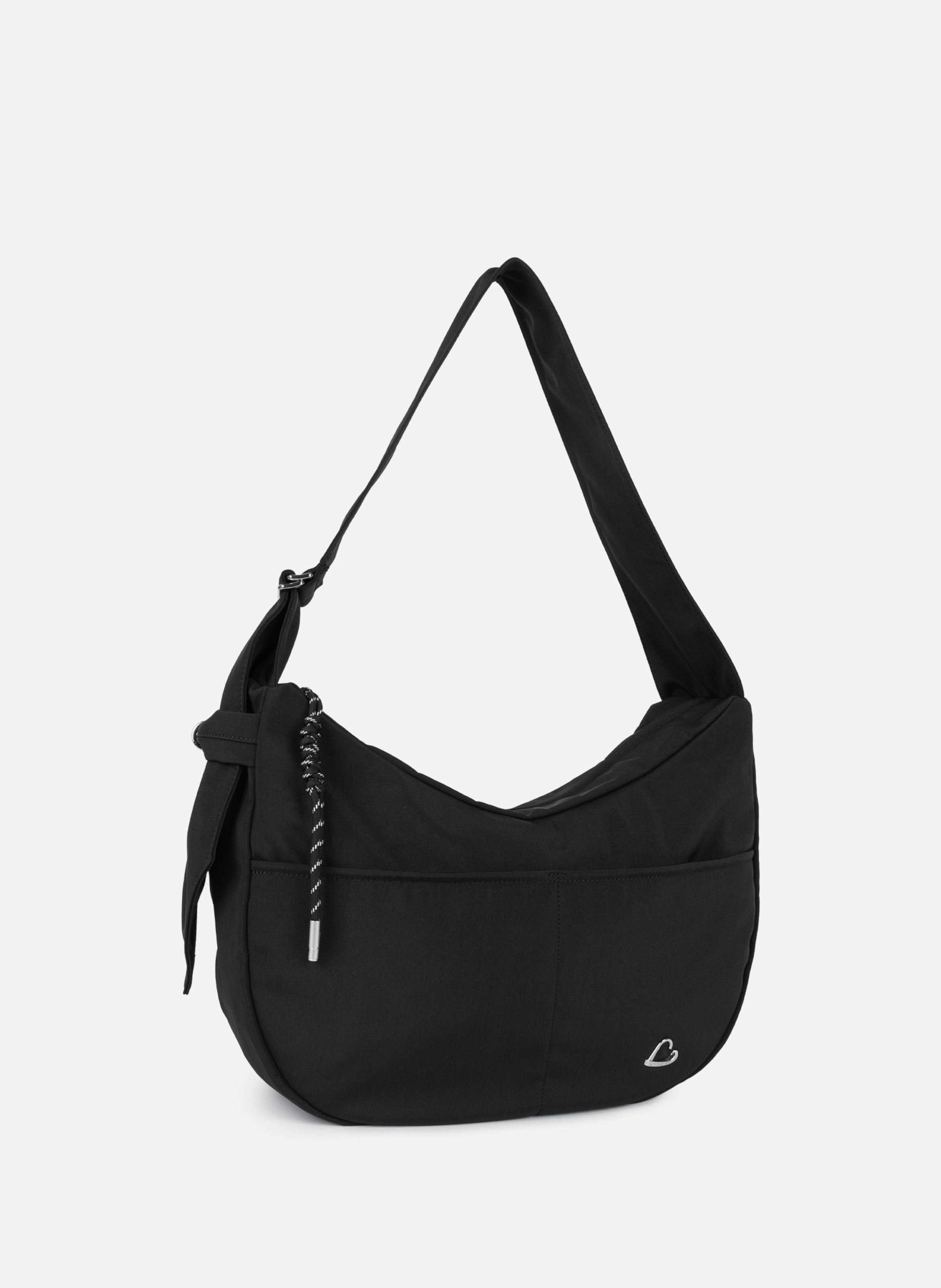 Très grand sac besace - basic love LANCASTER Noir