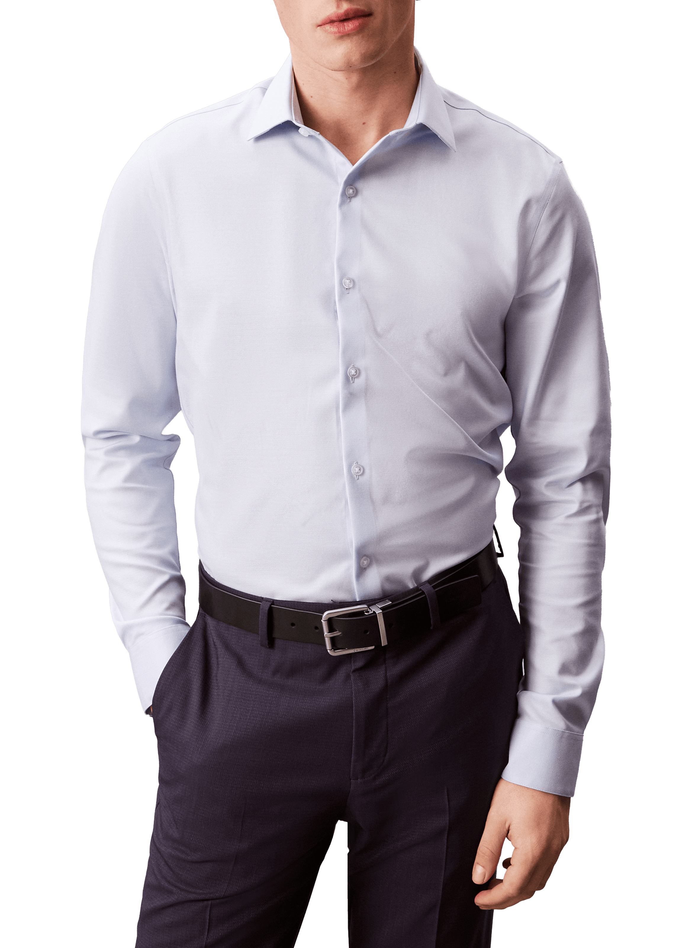 Chemise en coton mélangé CALVIN KLEIN Bleu