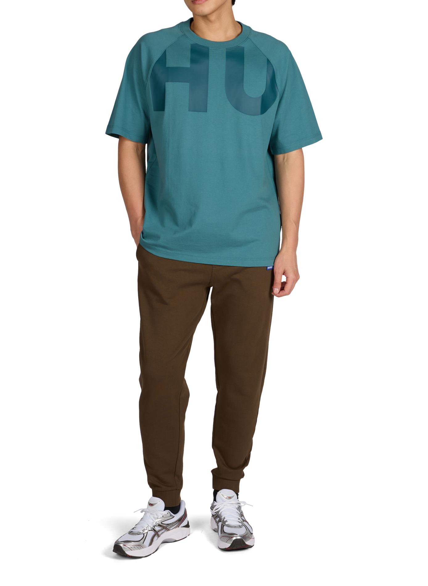 Cotton Givenchy Paris Joggers HUGO BLUE Brown