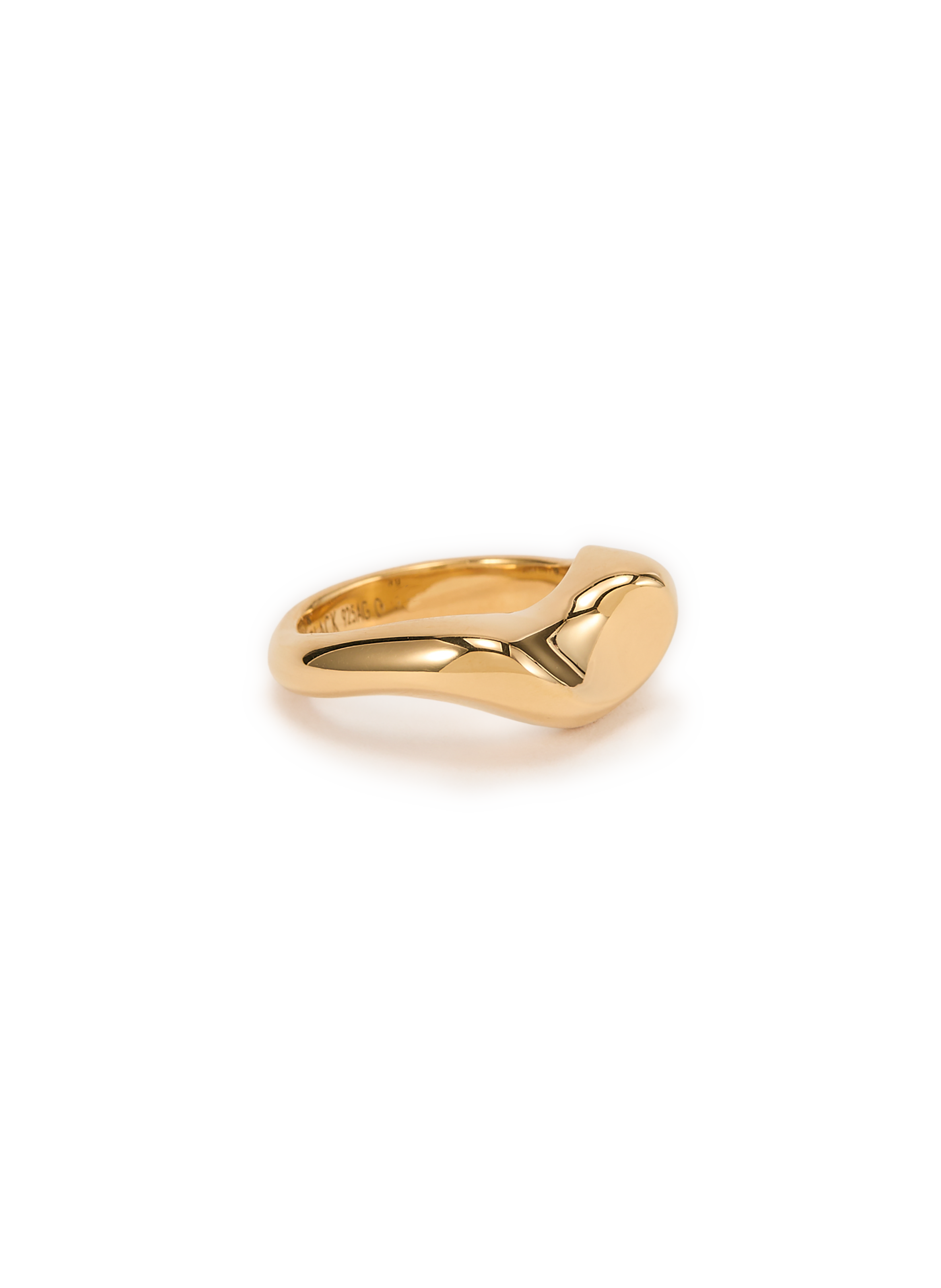 Bague Saddle en argent MARIA BLACK Doré