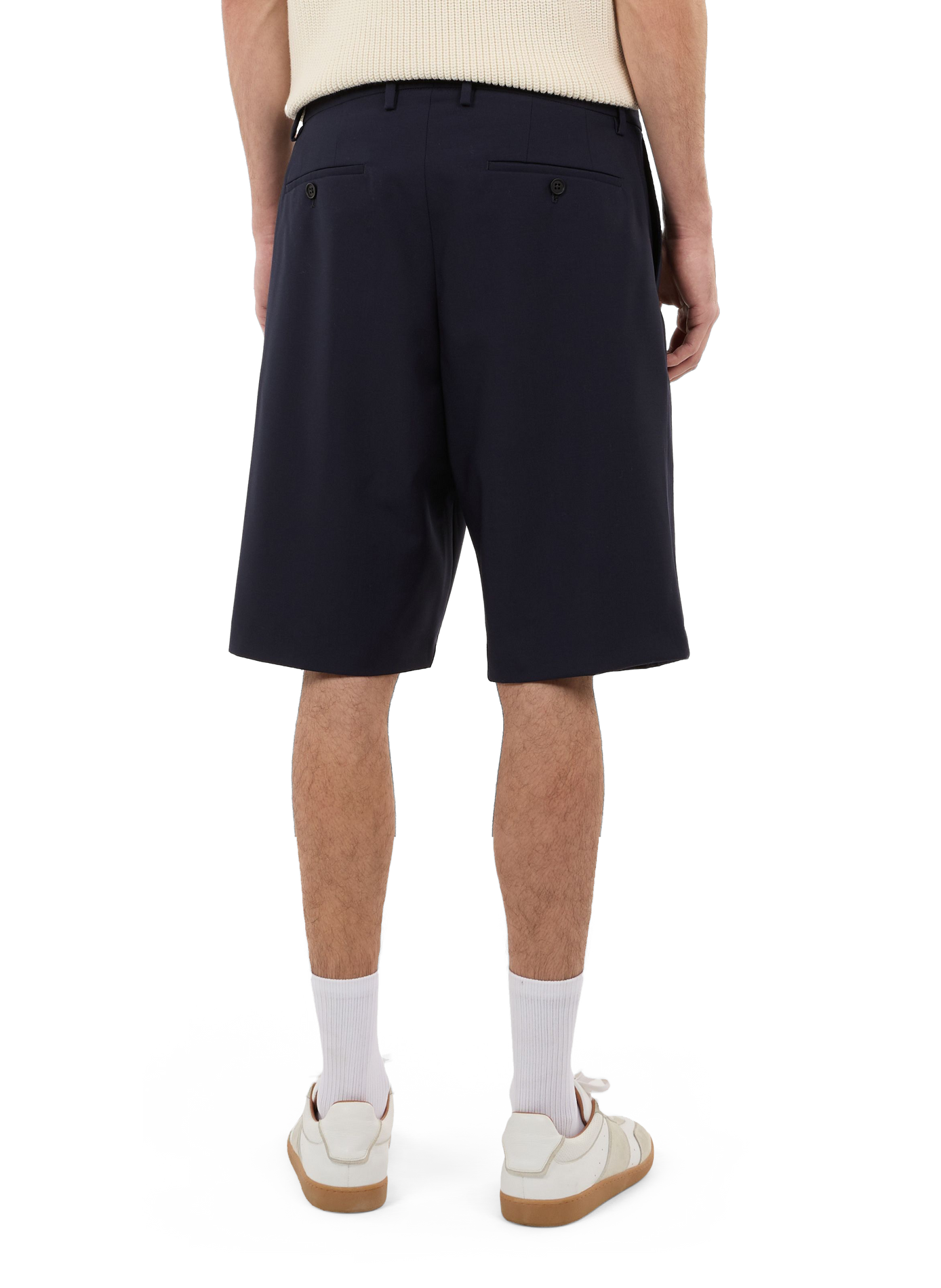 Wool Hela-B Bermuda SAISON 1865 Blue