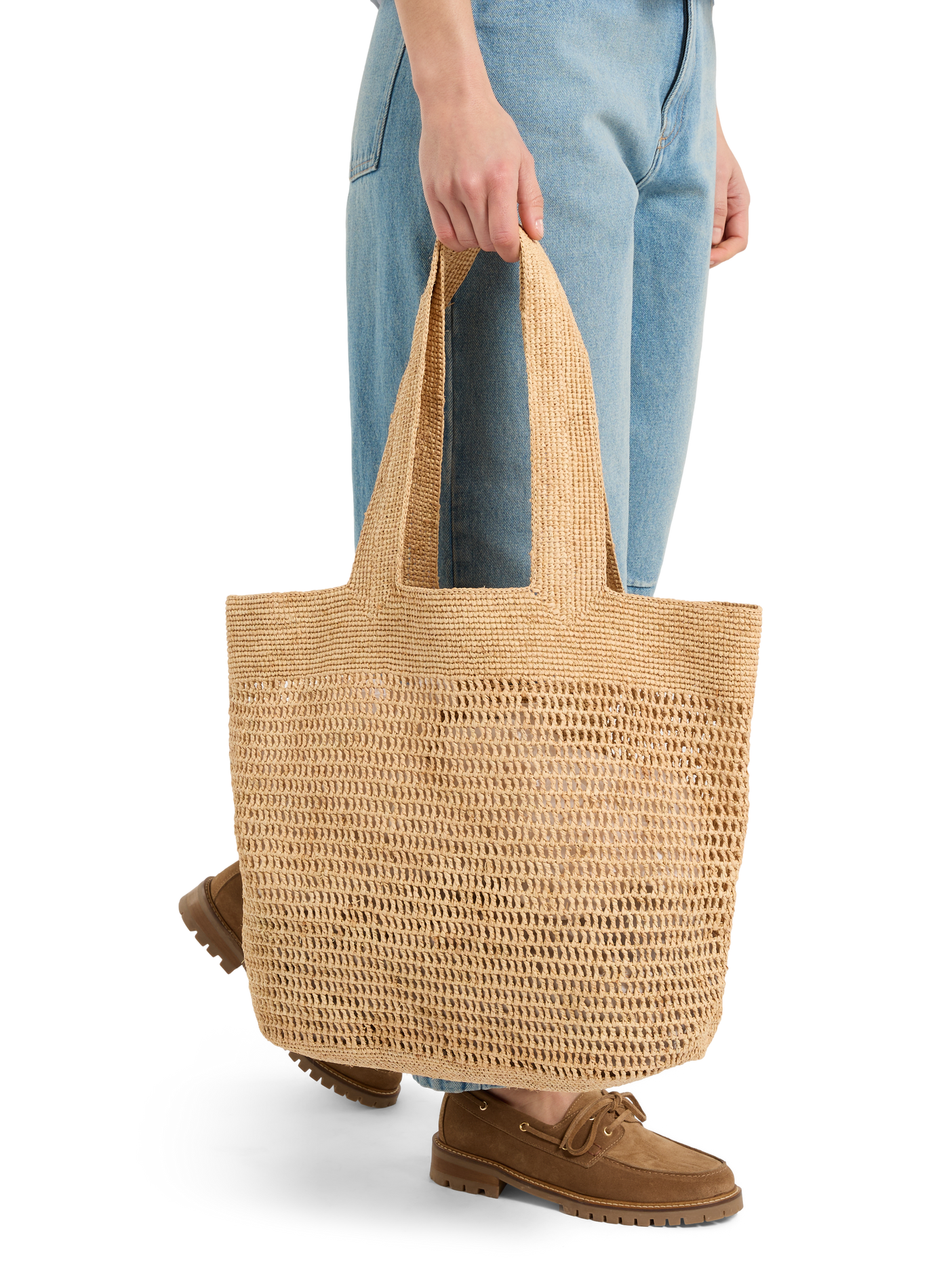 Sac à main panier en raphia SAISON 1865 Beige