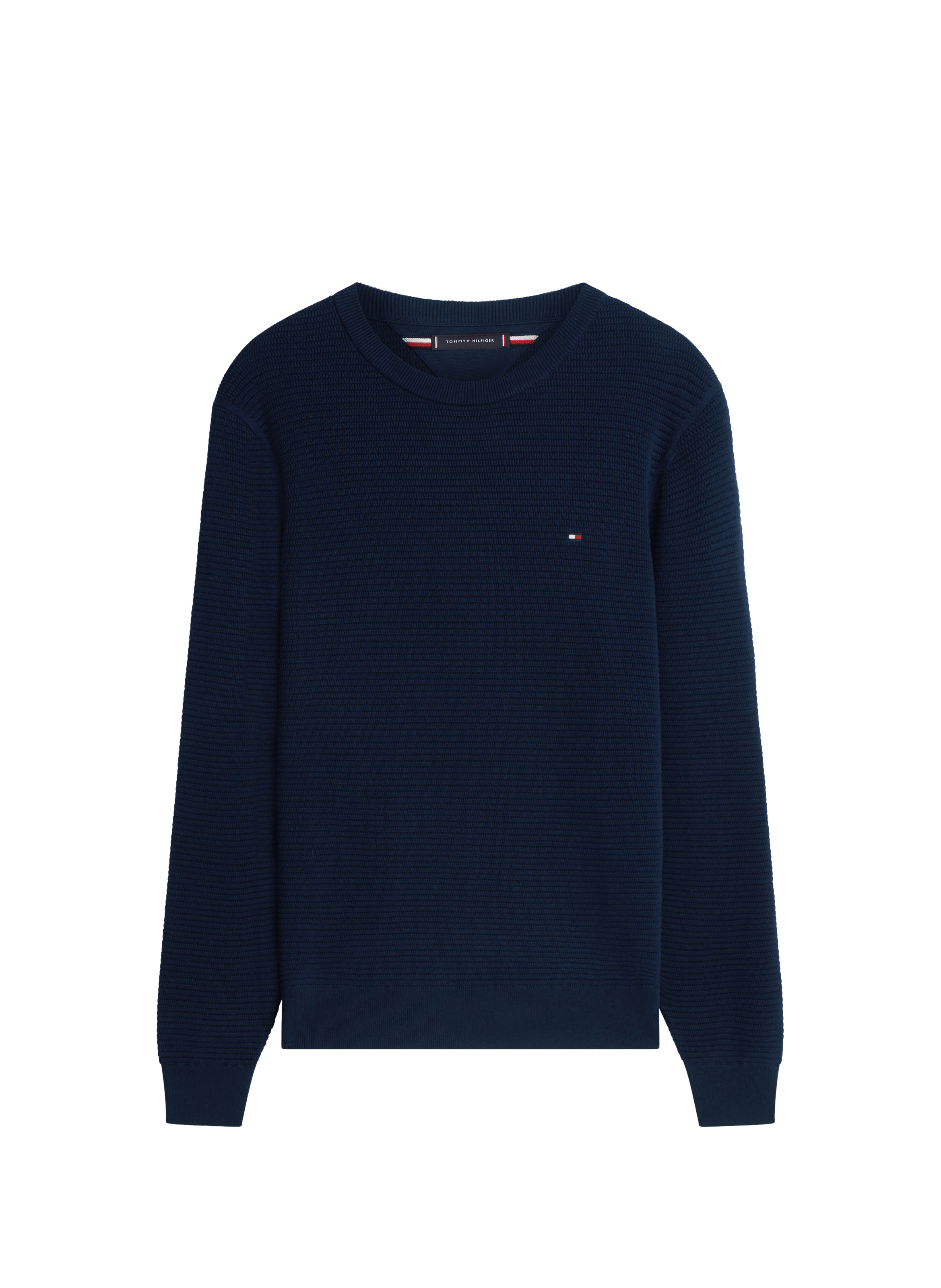 Ribbed cotton jumper TOMMY HILFIGER Blue