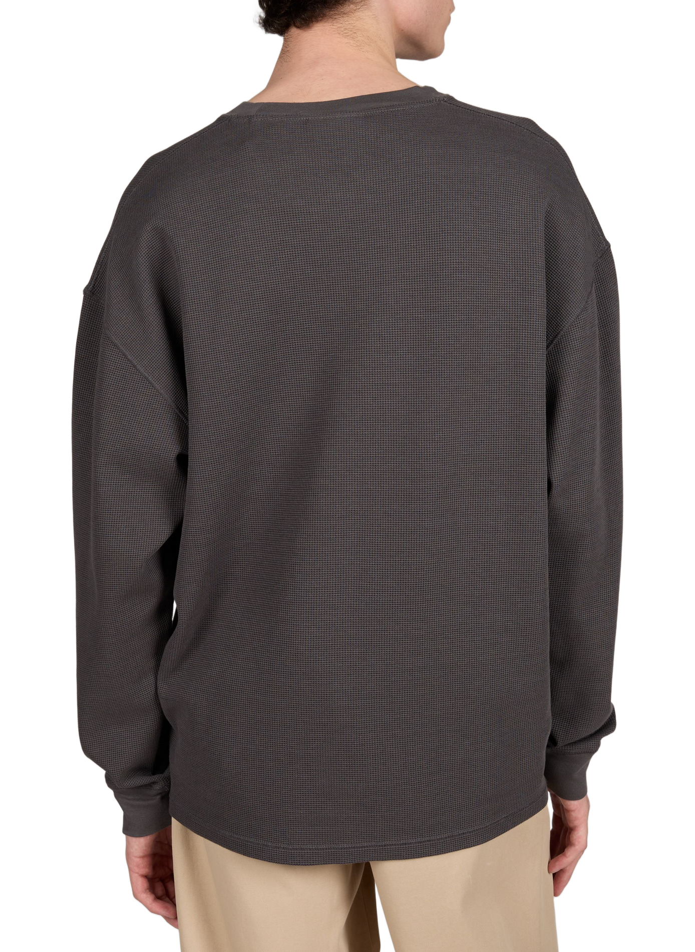 Pull col rond en coton biologique mélangé MAISON LABICHE Noir