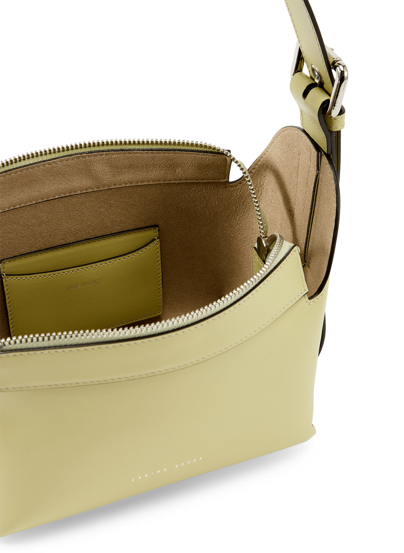 Sac à main Charlie en cuir de vache ZARINA ROUGE Green