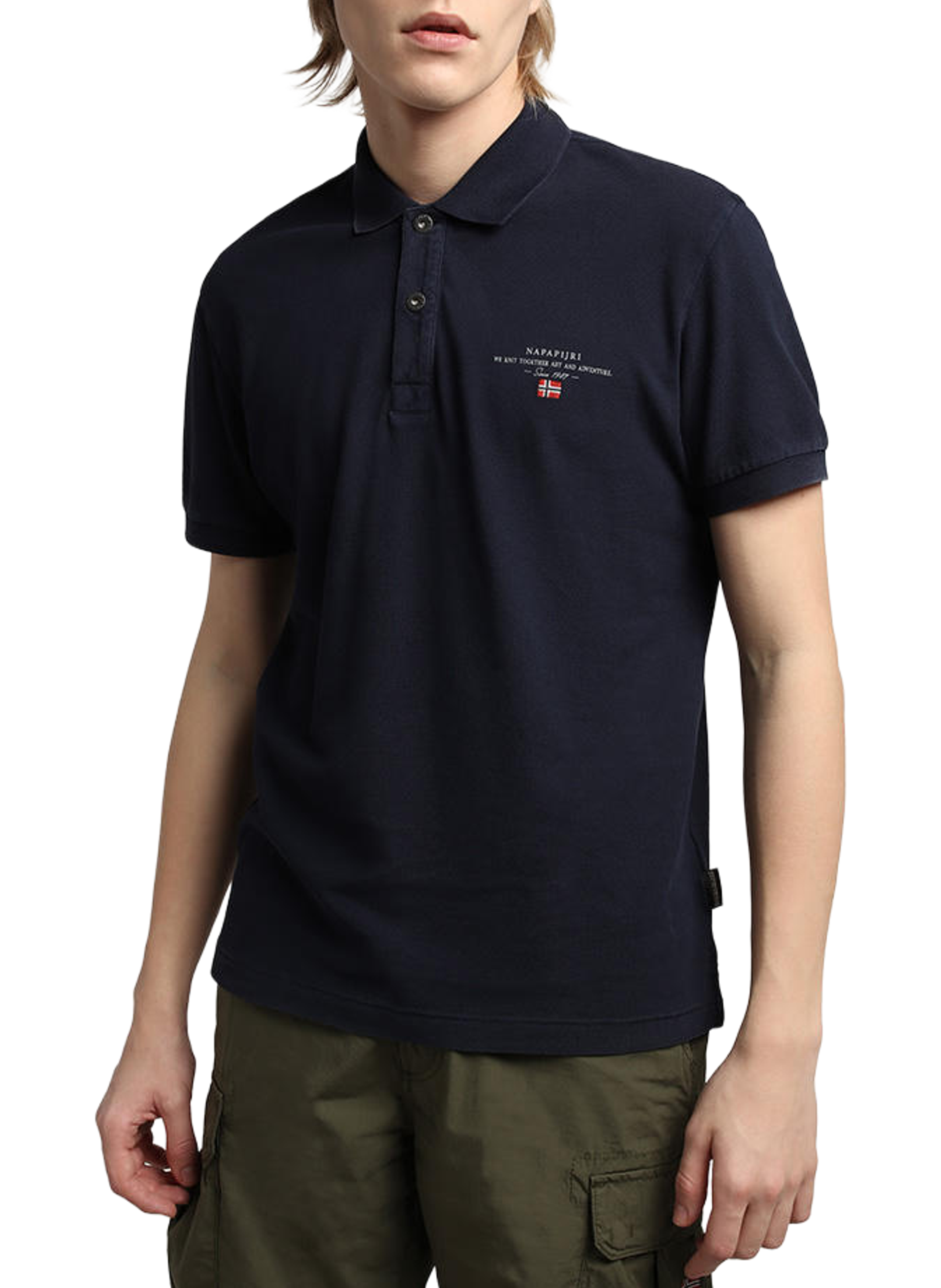 Polo en coton NAPAPIJRI Bleu