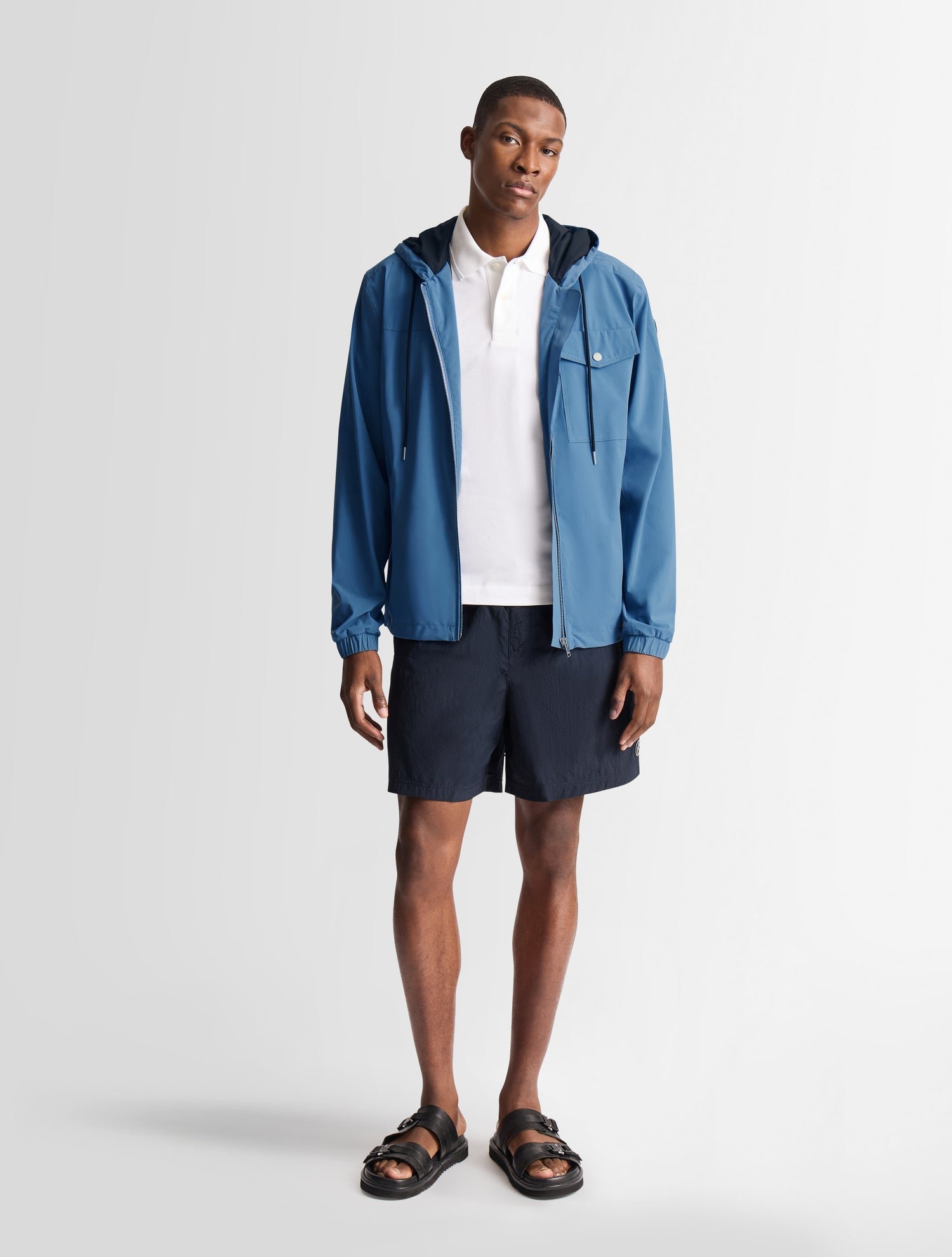 Blouson trymir col capuche coupe regular FUSALP Bleu