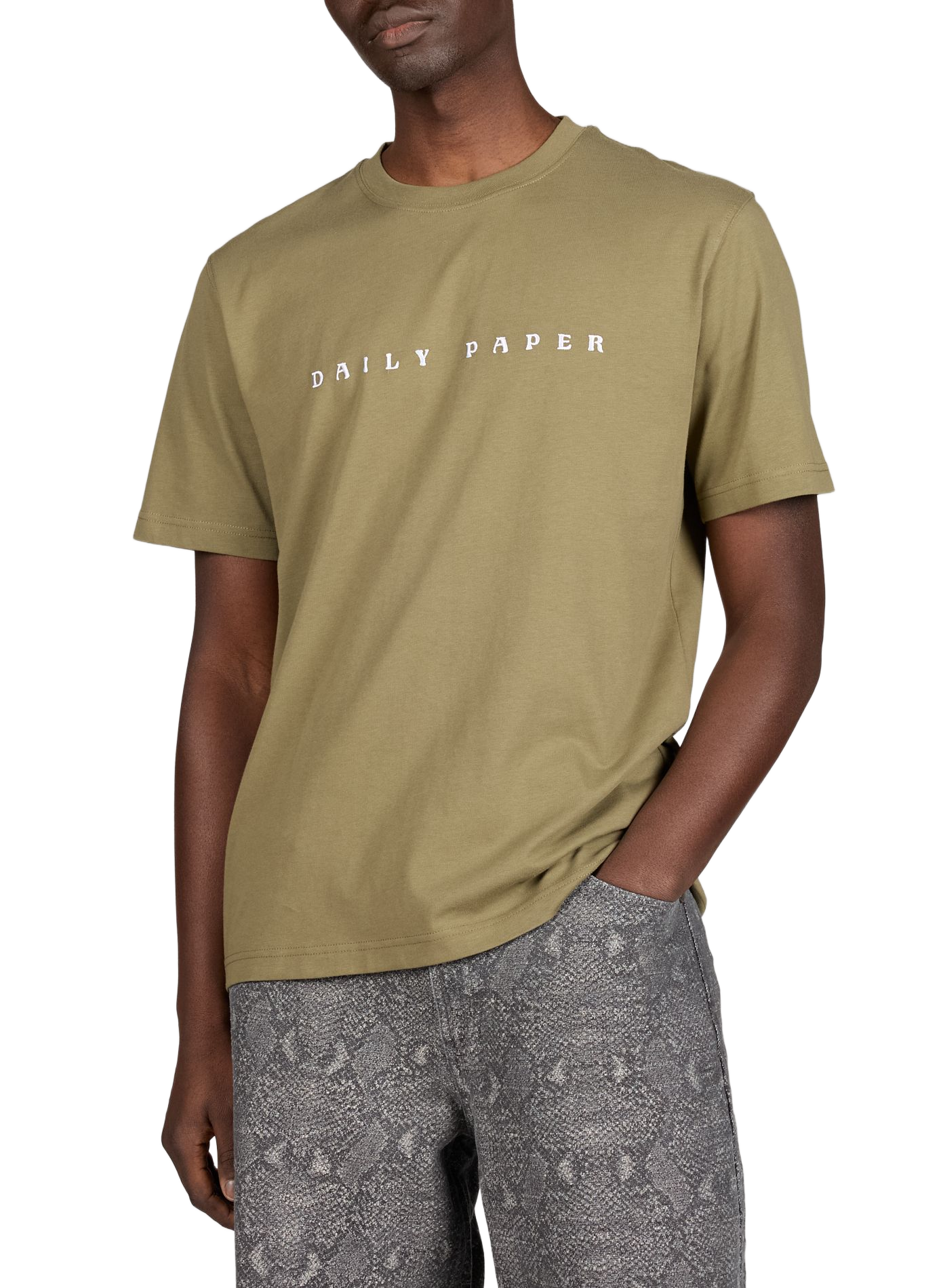 T-shirt à logo en coton  DAILY PAPER Marron