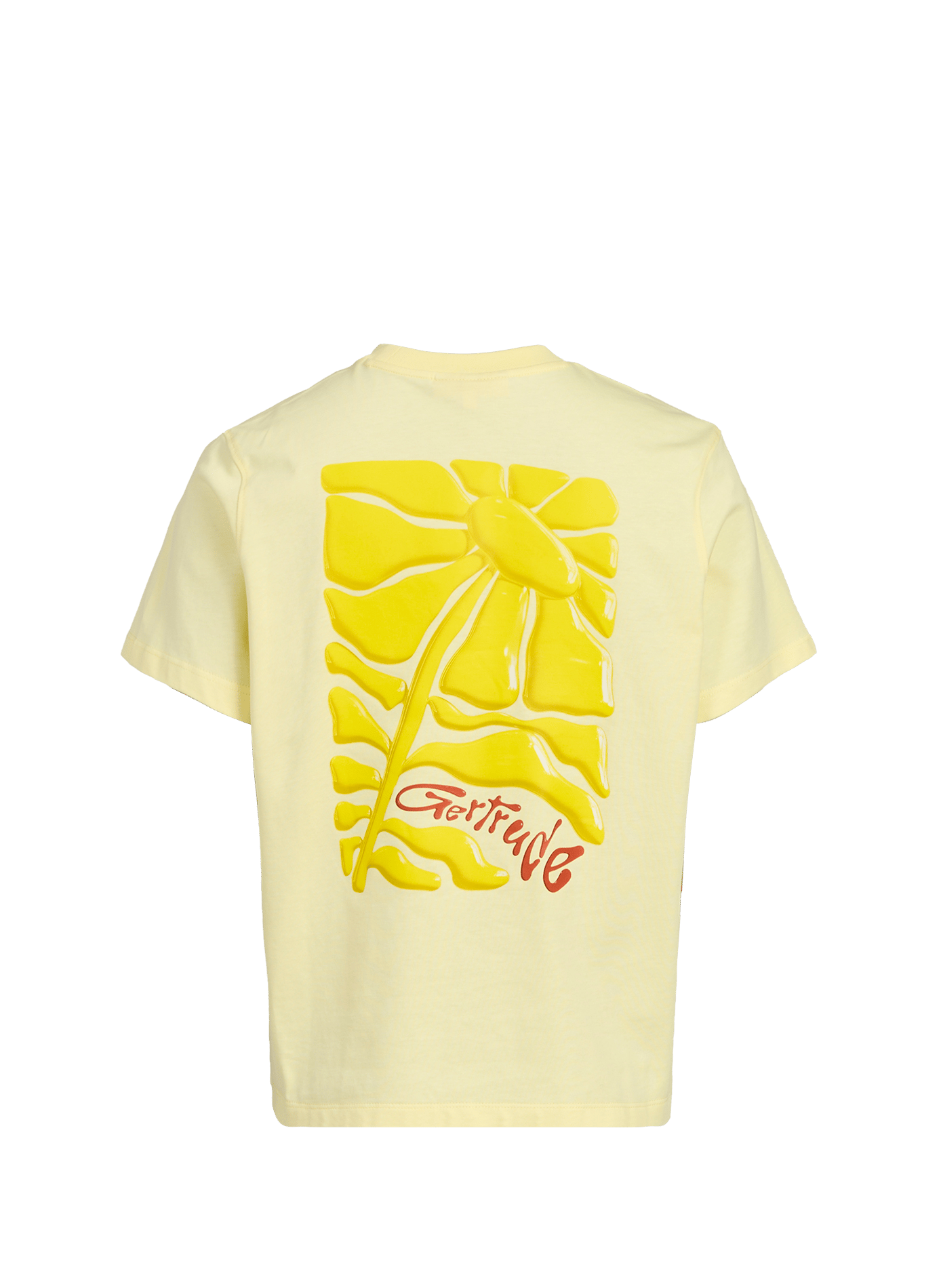 Printed straight t-shirt GERTRUDE ET GASTON Yellow