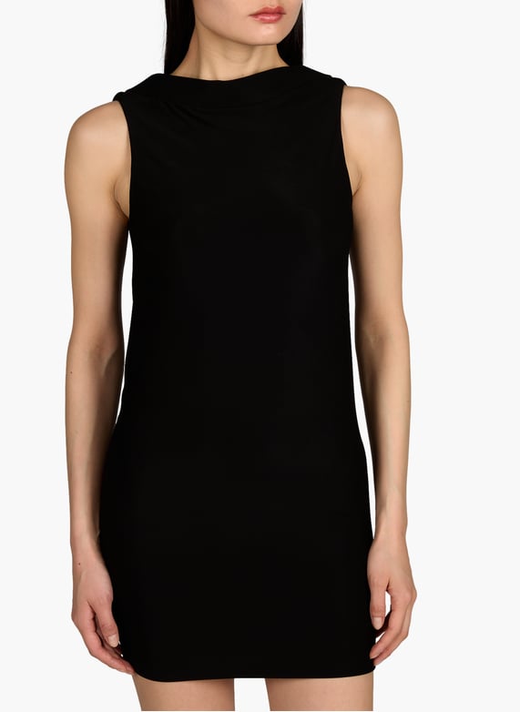 Fitted short dress with open back neckline Black Alexander wang - Women | Printemps.com Fitted short dress with open back neckline Black Alexander wang - Women | Printemps.com