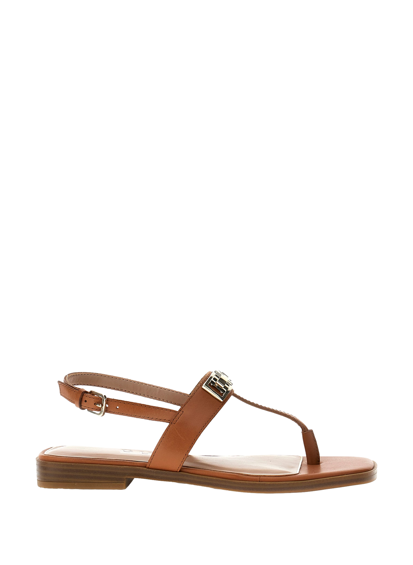 Sandali Ramiry in pelle GUESS Marrone