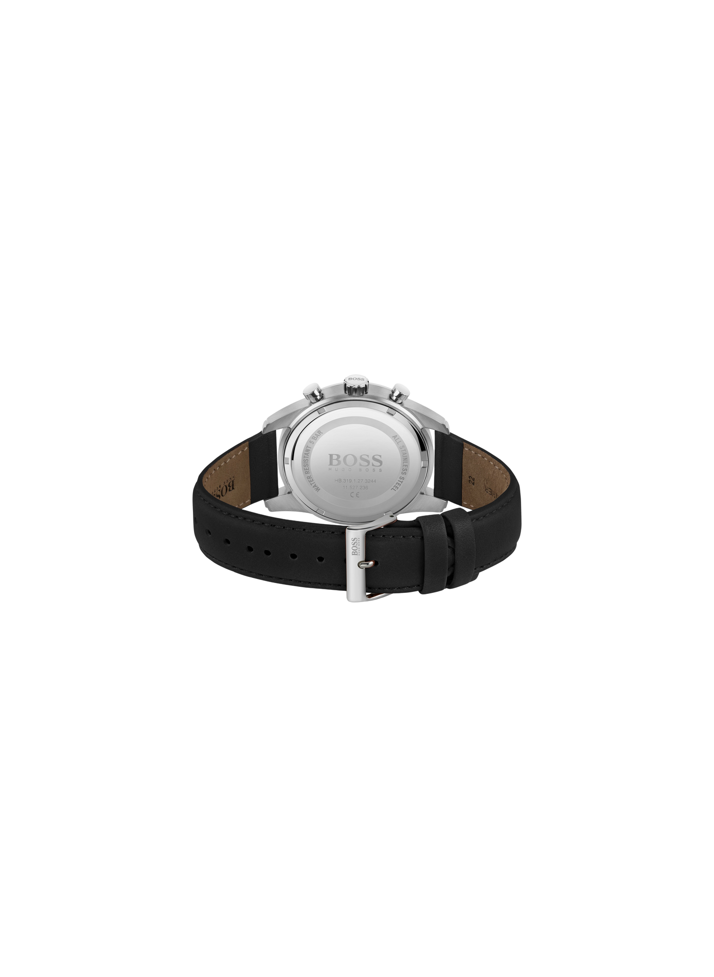 Quarz Uhr Skymaster aus Edelstahl BOSS MONTRES Schwarz