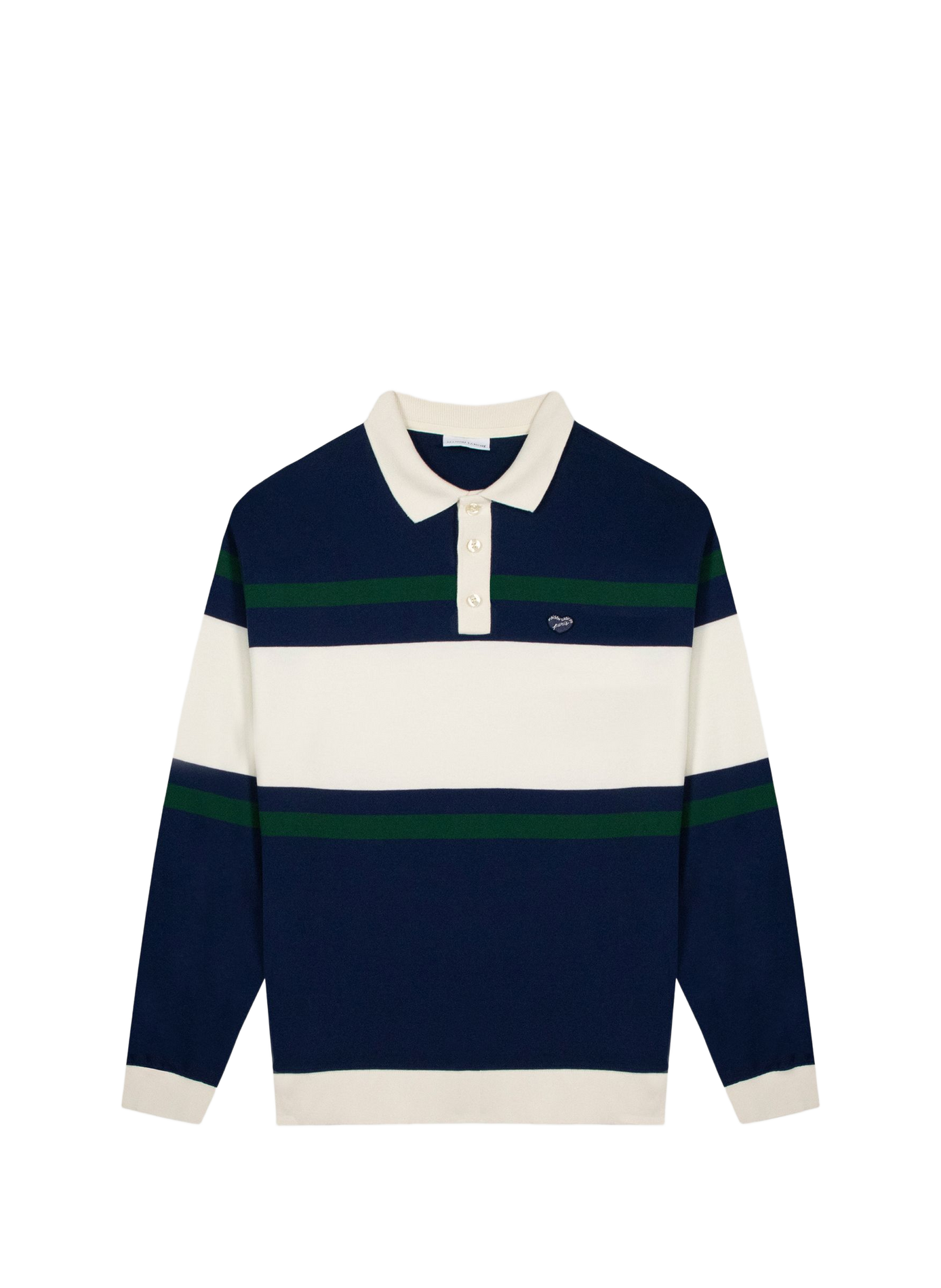 Oversized Striped Cotton Polo MAISON LABICHE Blue
