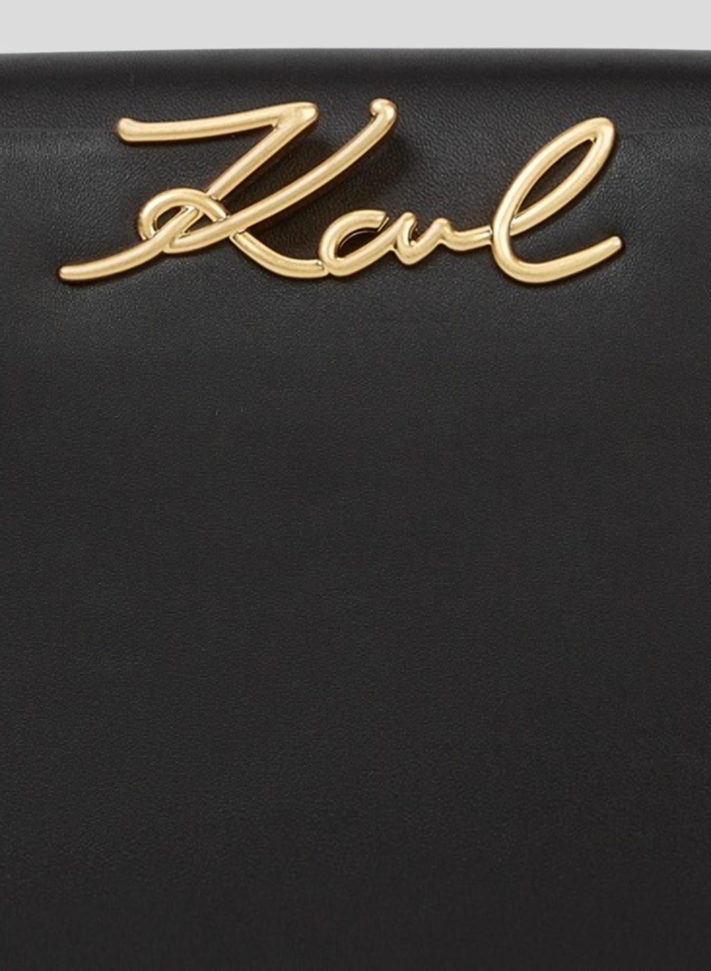 Lederhandtasche K/Signature Mini KARL LAGERFELD Schwarz