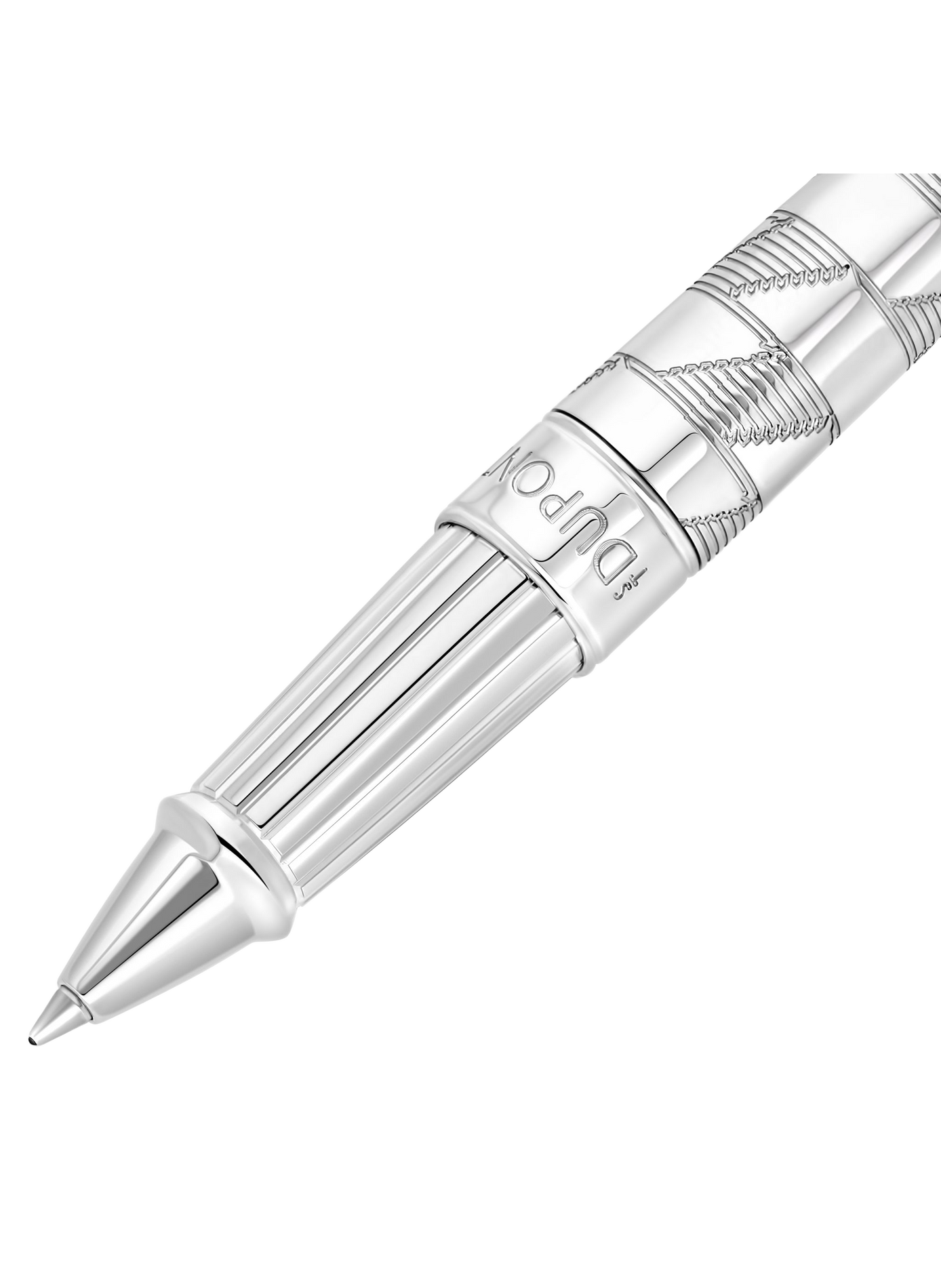 Large rollerball pen Monogram 1872 Line D Eternity S.T. DUPONT Silver