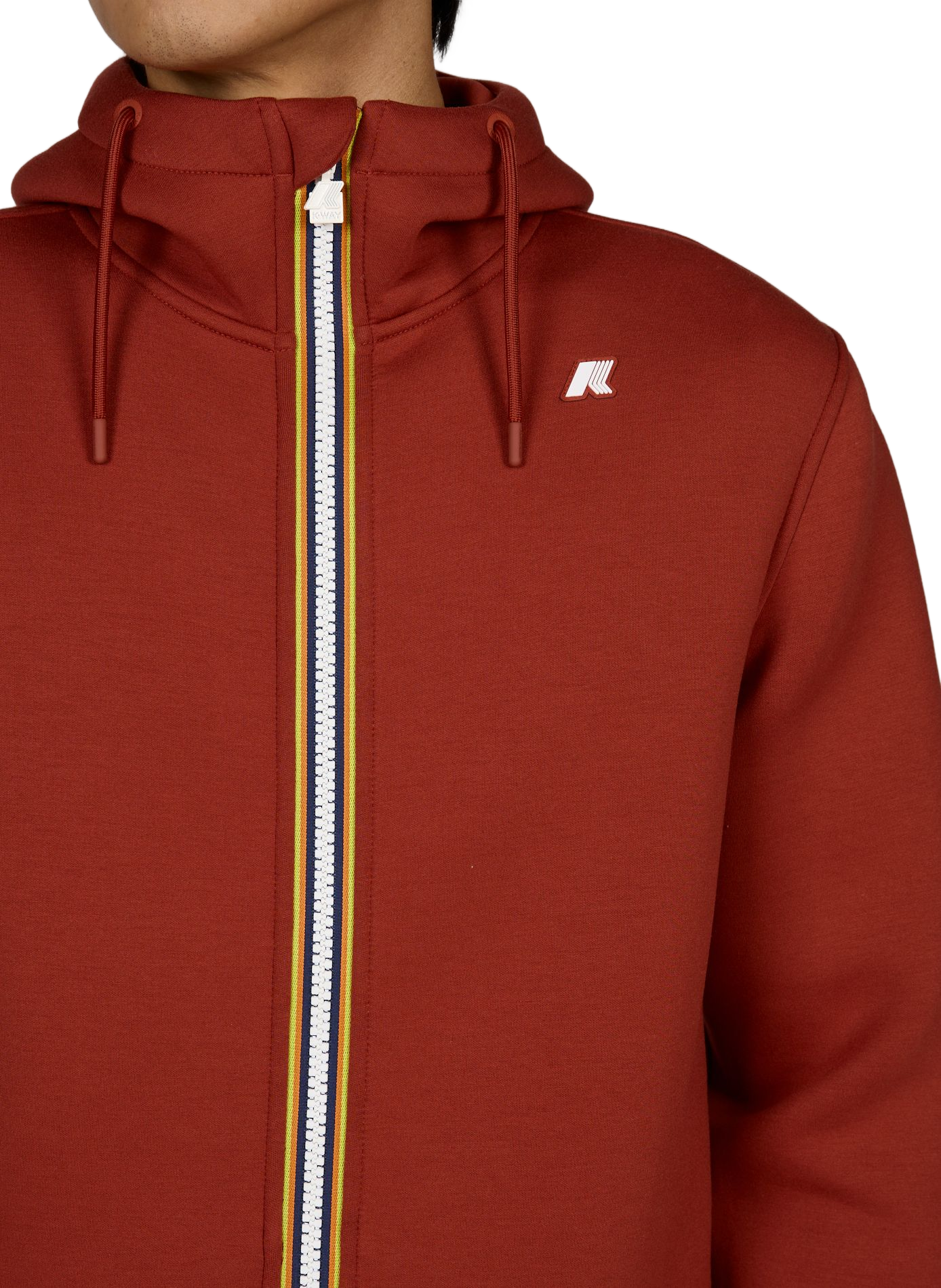 Straight Hooded Sweatshirt K-WAY Red