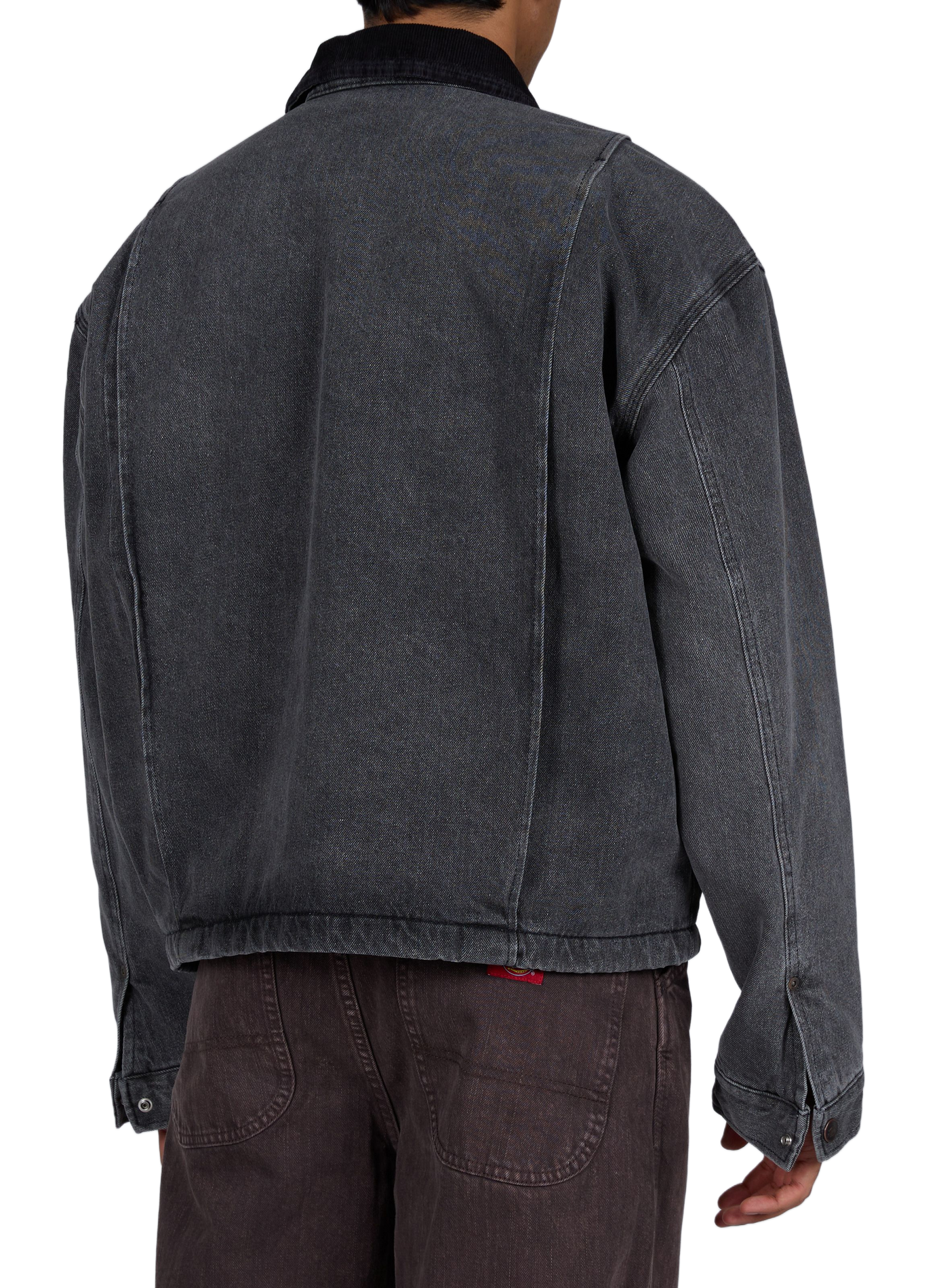 Gerade geschnittene Jeansjacke aus Baumwolle DICKIES Schwarz