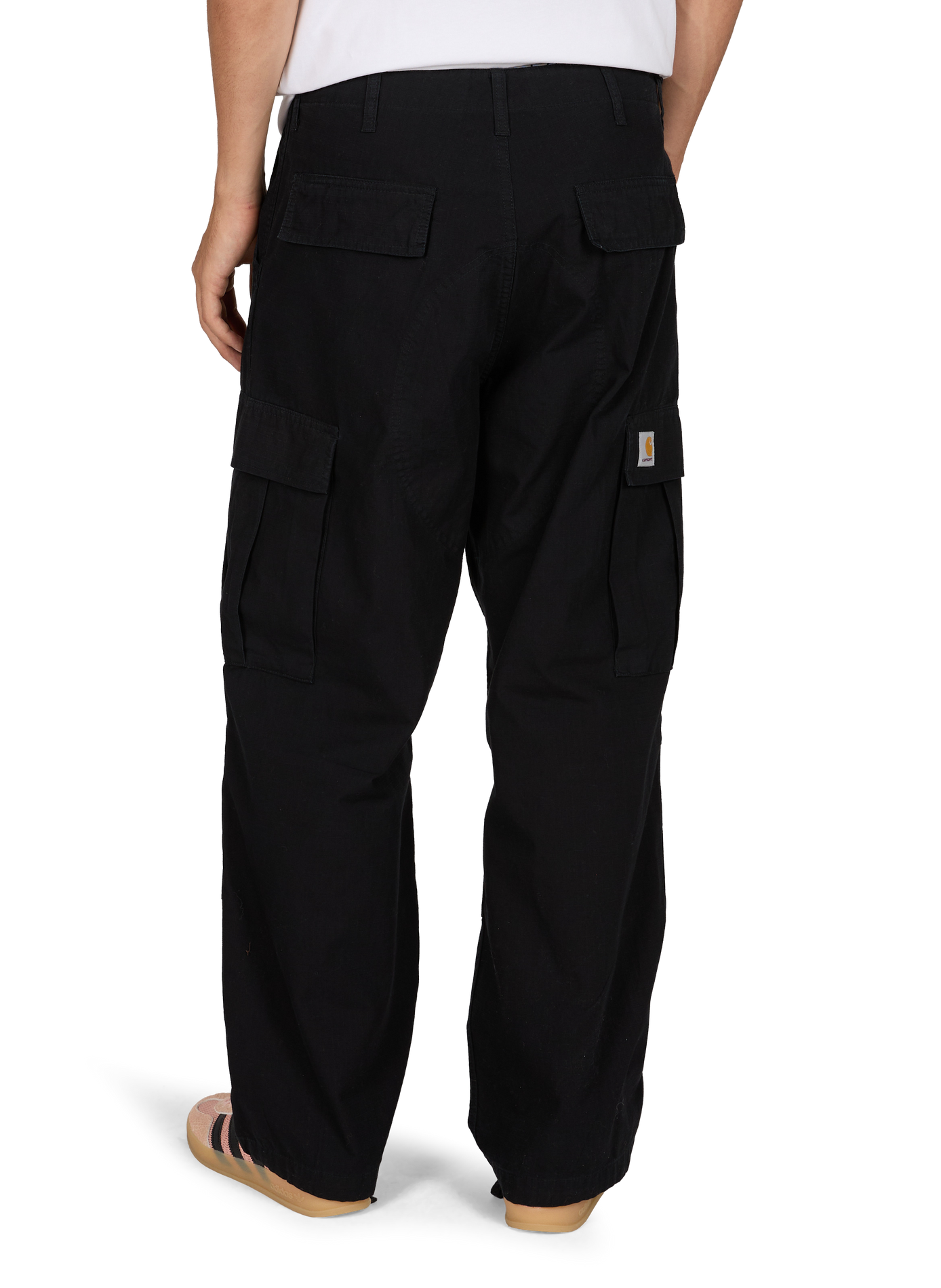 Pantalon large en coton CARHARTT WIP Noir