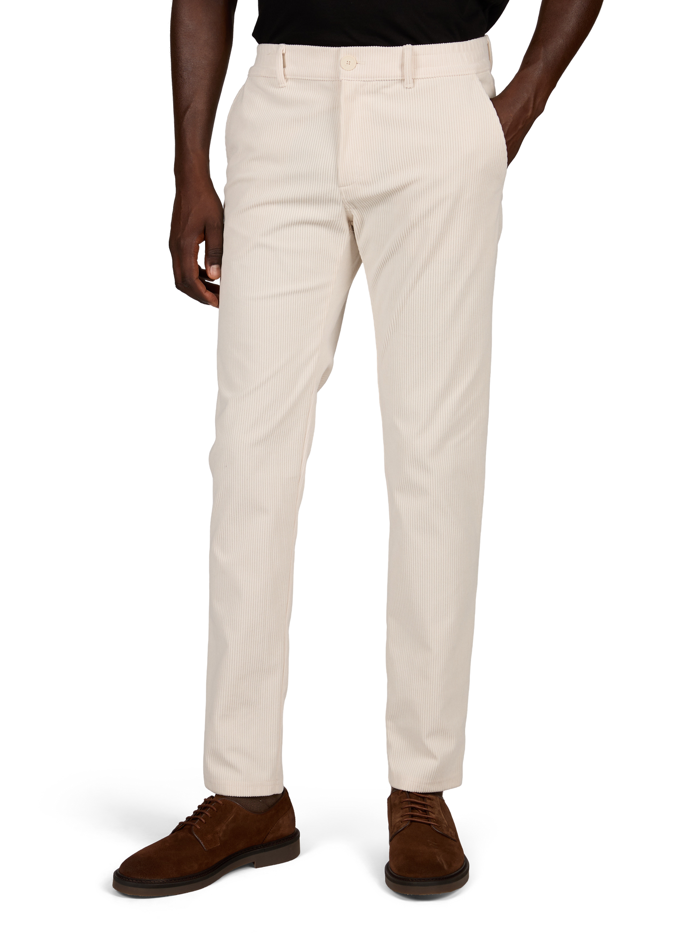 Serge Dossola fitted corduroy trousers 1789 CALA Beige