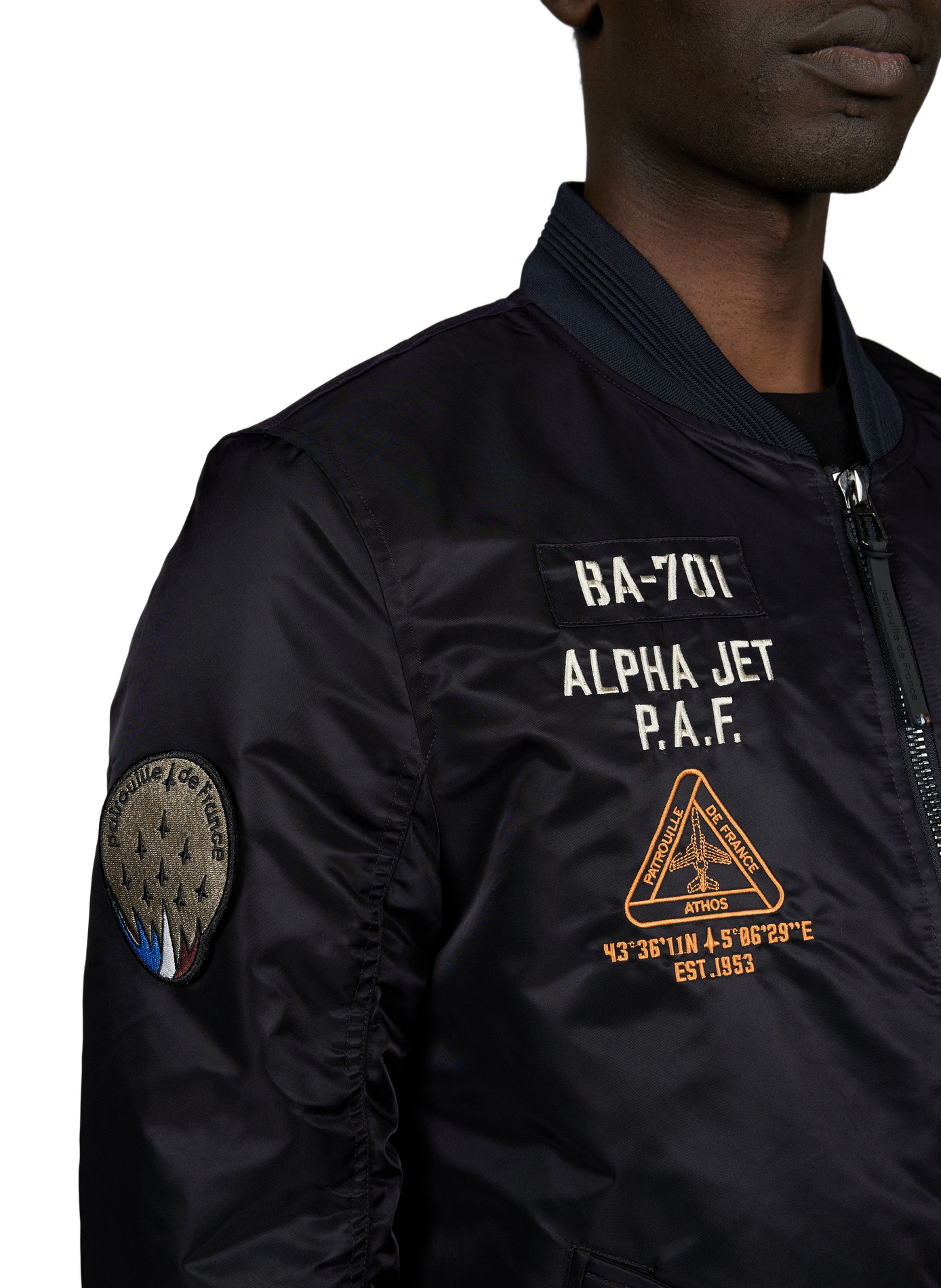 Blouson Mach 1 Aircraft oversize PATROUILLE DE FRANCE X REDSKINS Bleu
