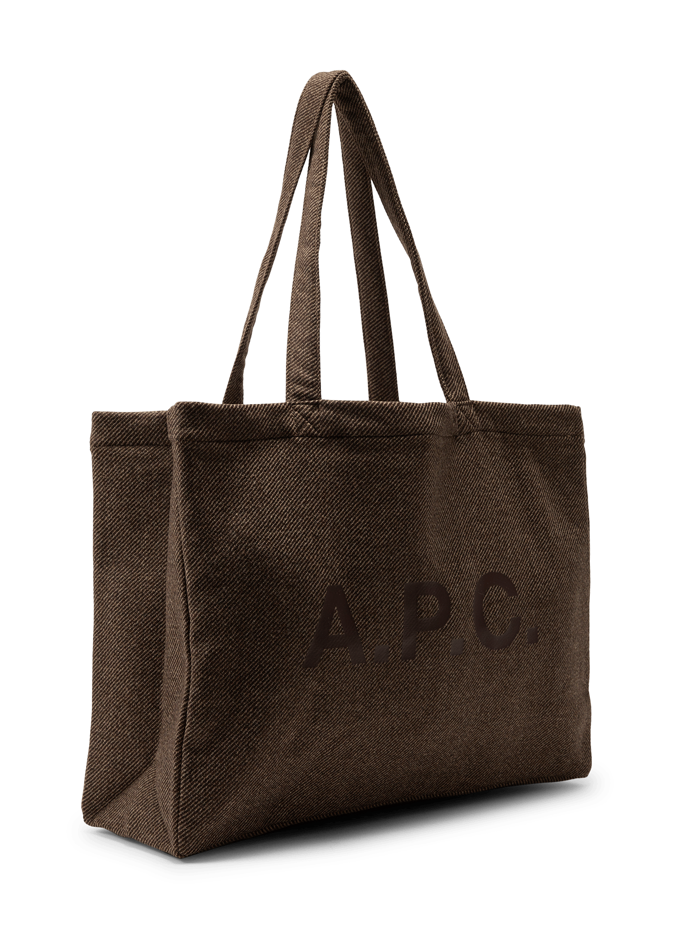 Diane tote bag in wool blend A.P.C. Brown