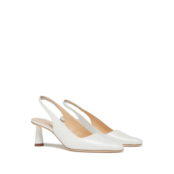 Sandales Diana White Pearl en cuir