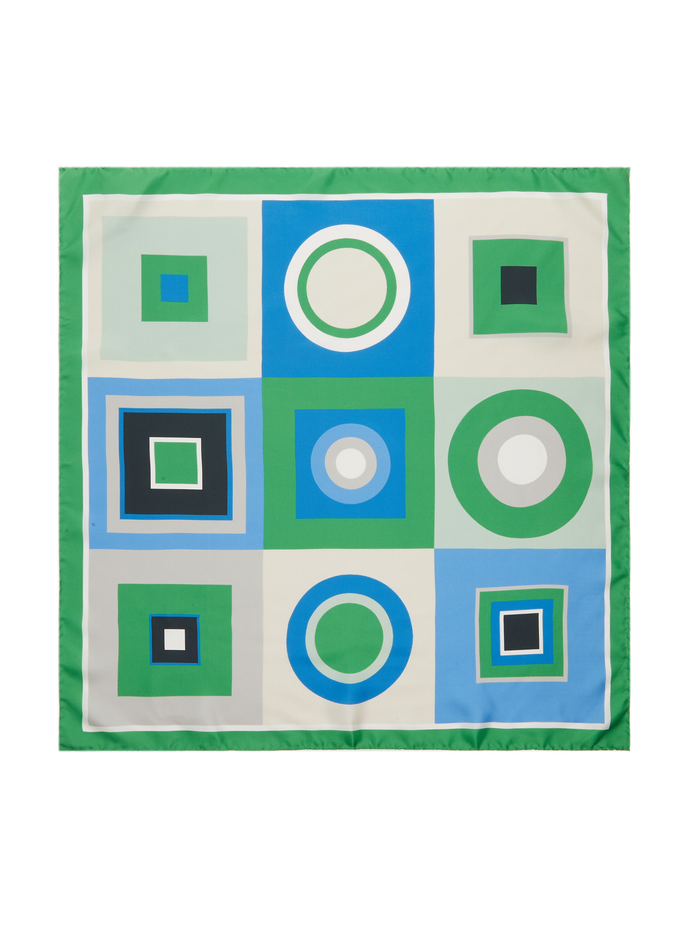 Geometric-print silk scarf SAISON 1865 Multicolour