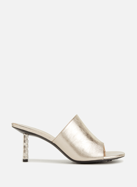 Golden leather mules GIVENCHY 