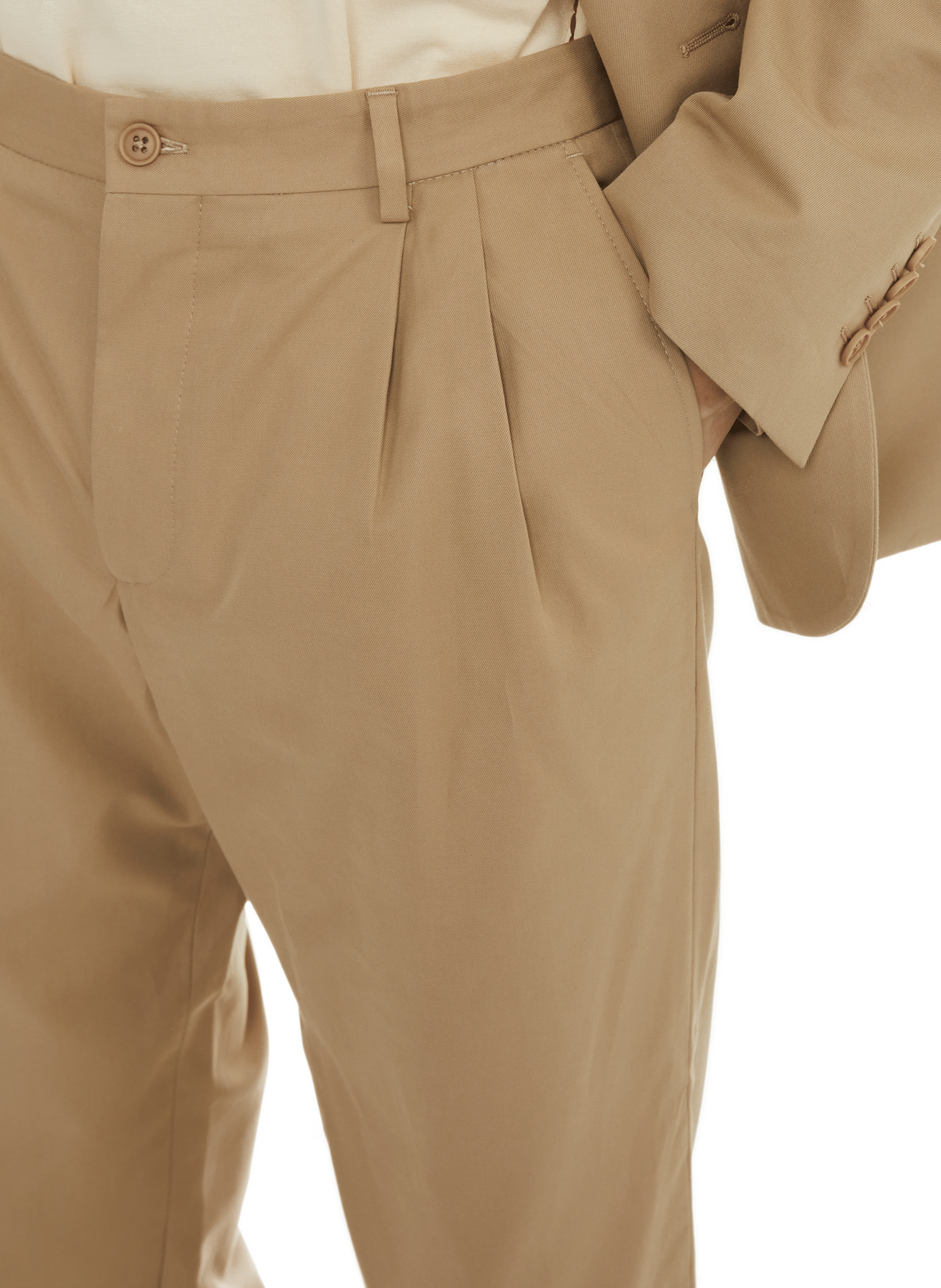 Pleated chinos SAISON 1865 Beige