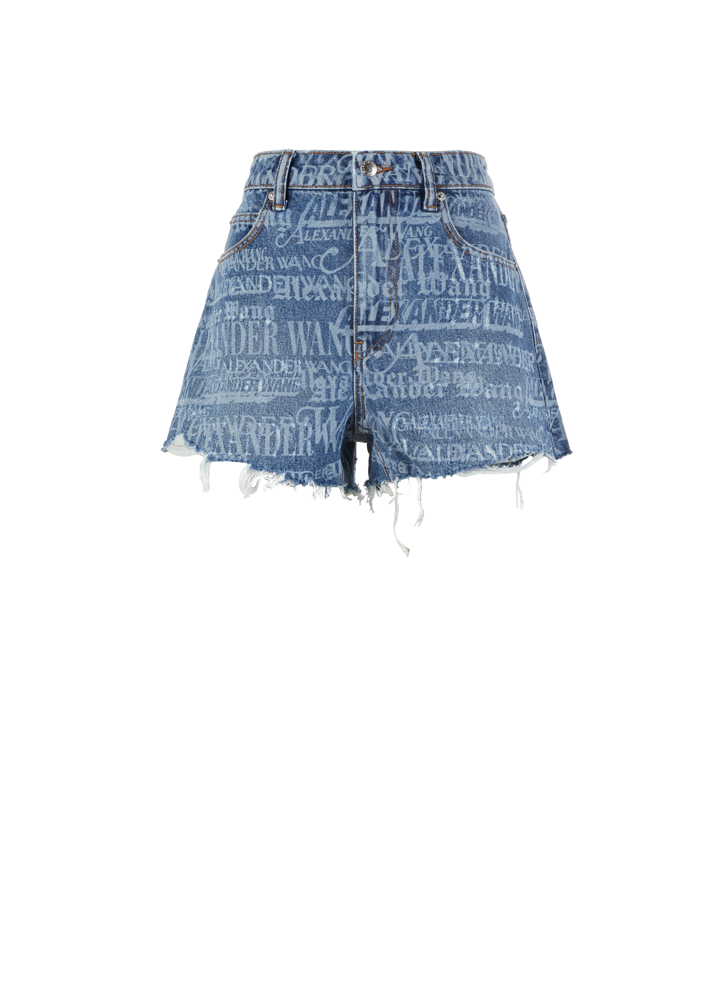Short en jean ALEXANDER WANG Bleu