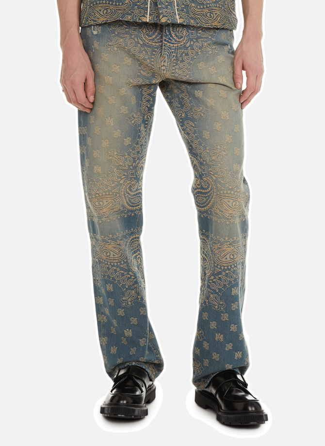 Embroidered cotton jeans  AMIRI