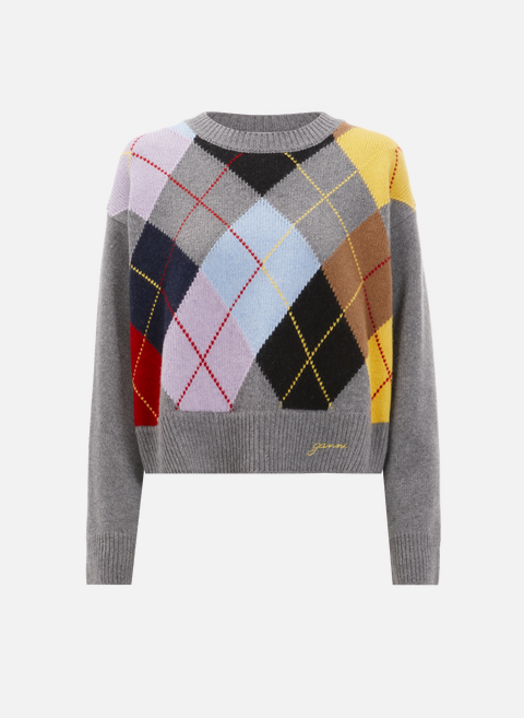 Gray wool sweaterGANNI 