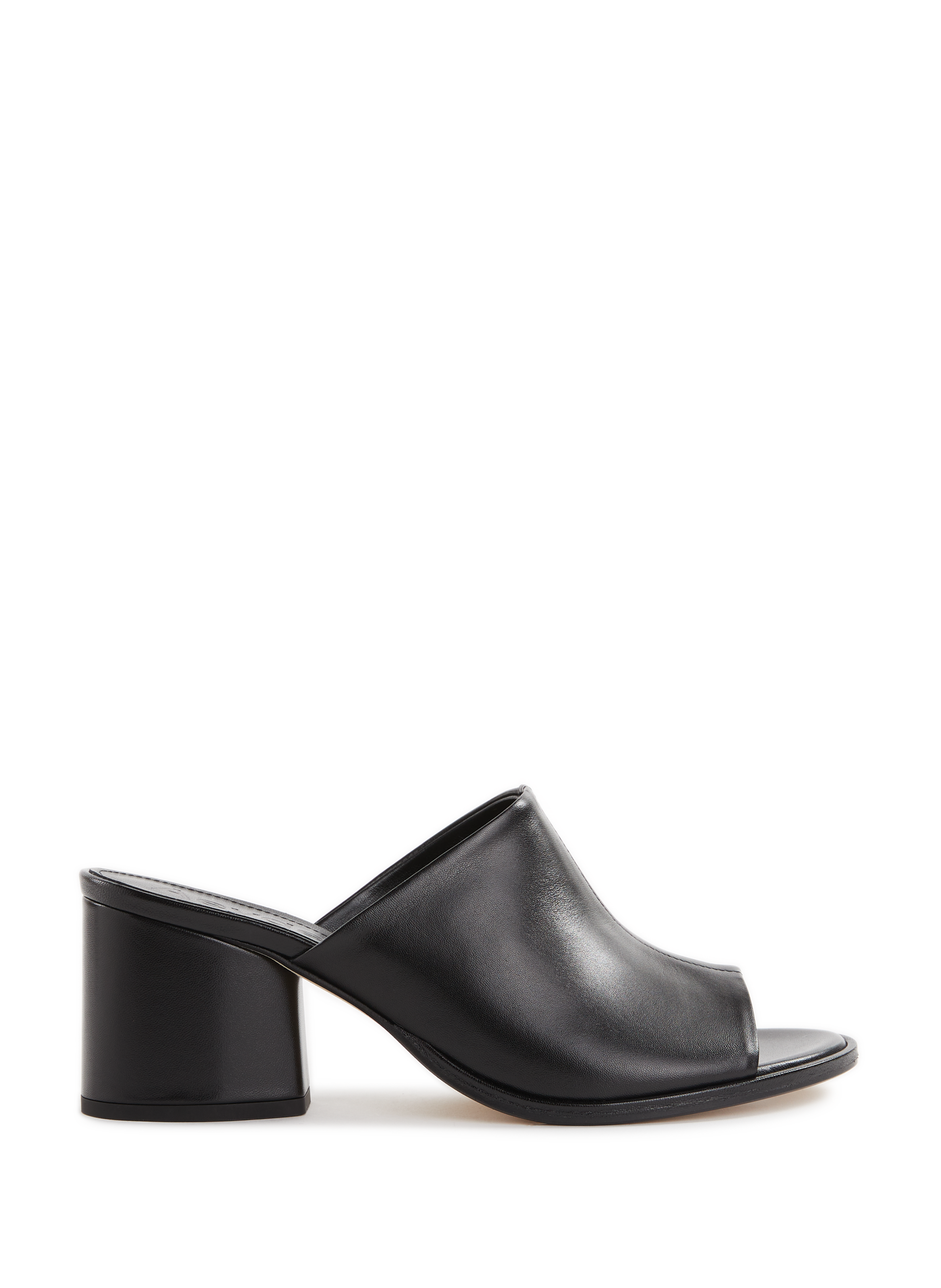 AEYDE Amanda leather mules Black