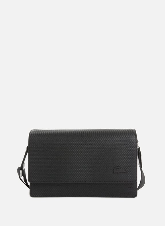 Leather shoulder bag Black by LACOSTE LACOSTE Leather shoulder bag Black