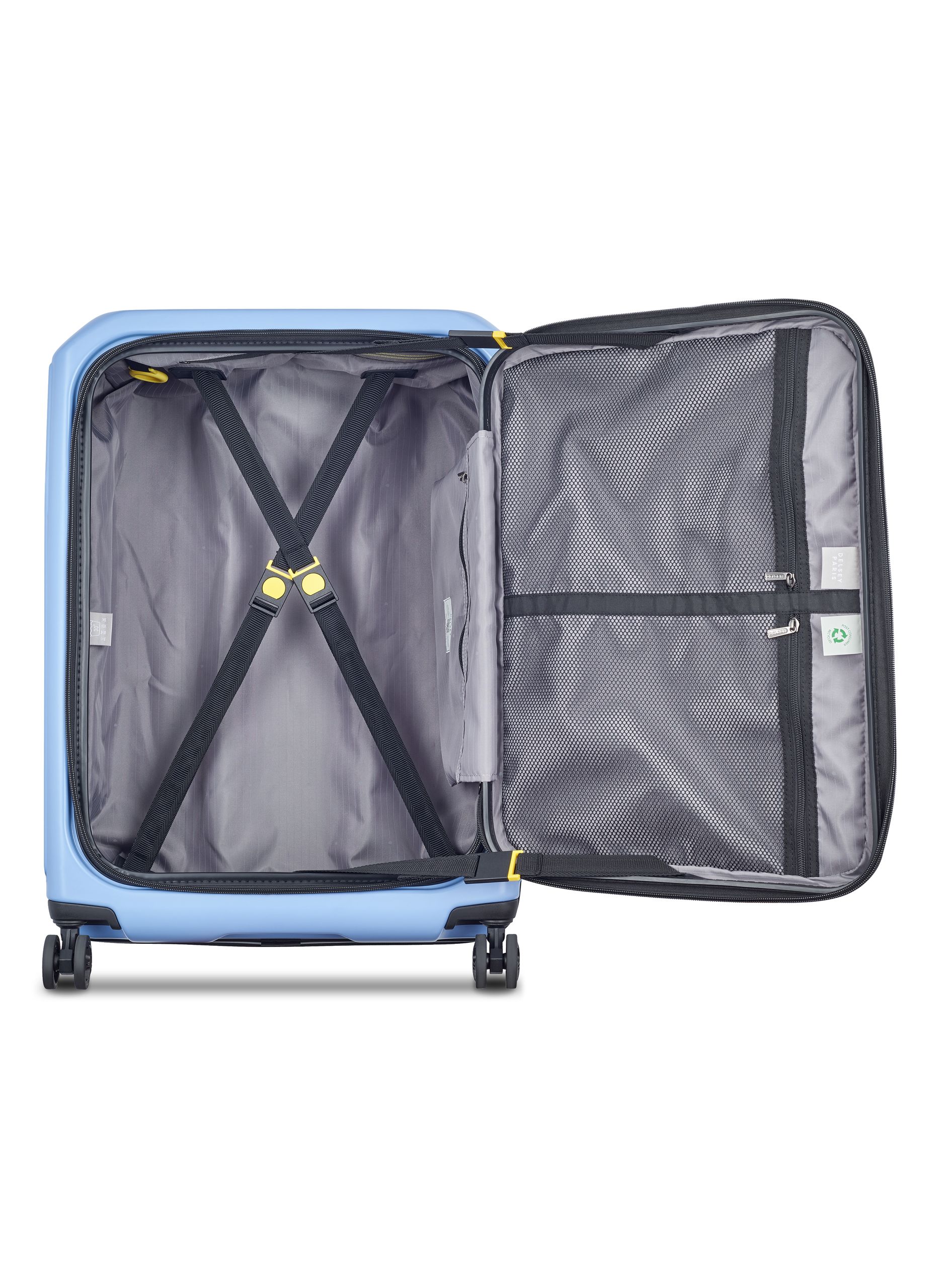 Valise soute rigide taille l - securitime zip Bleu