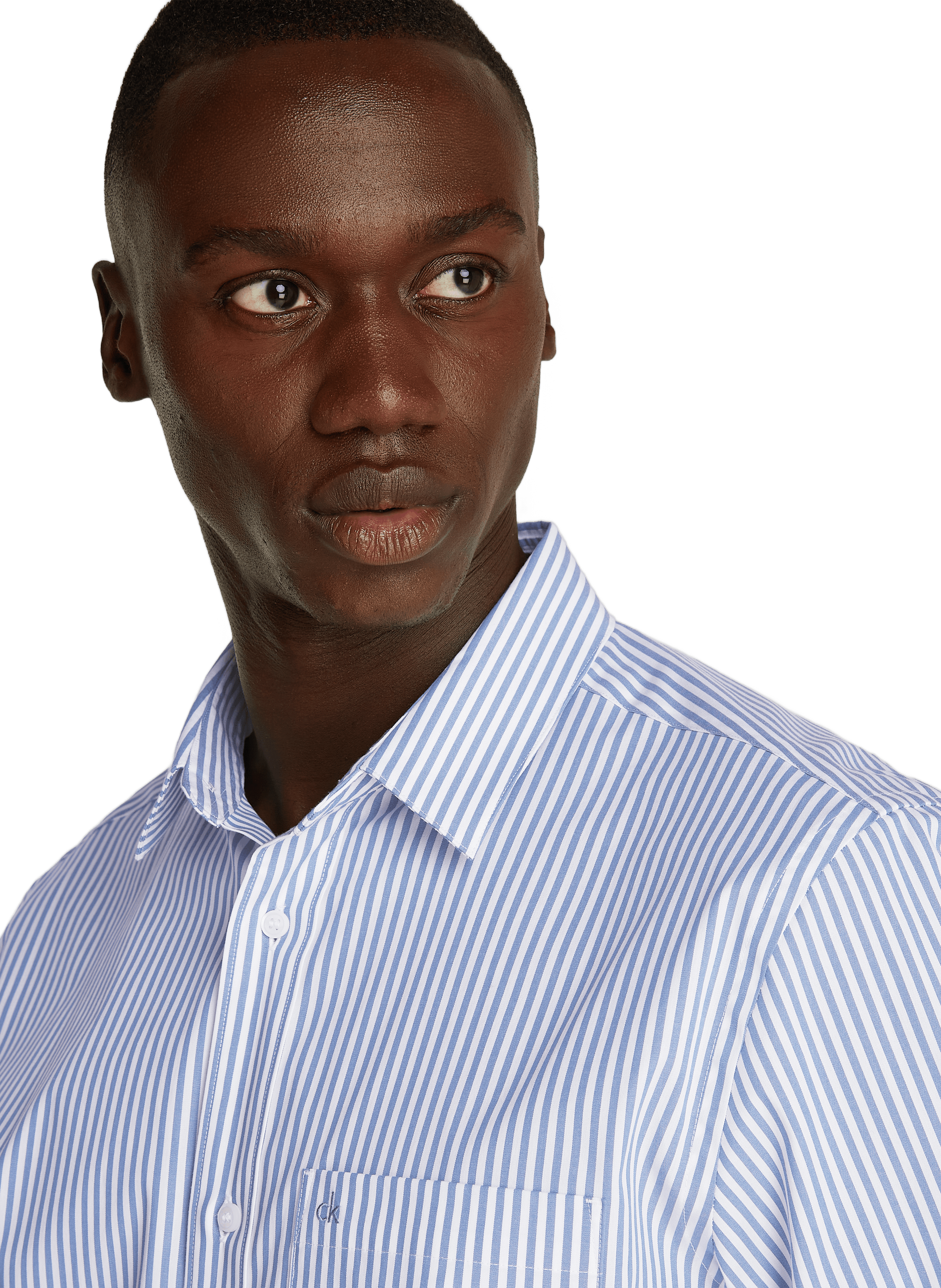 Chemise en coton mélangé CALVIN KLEIN Bleu