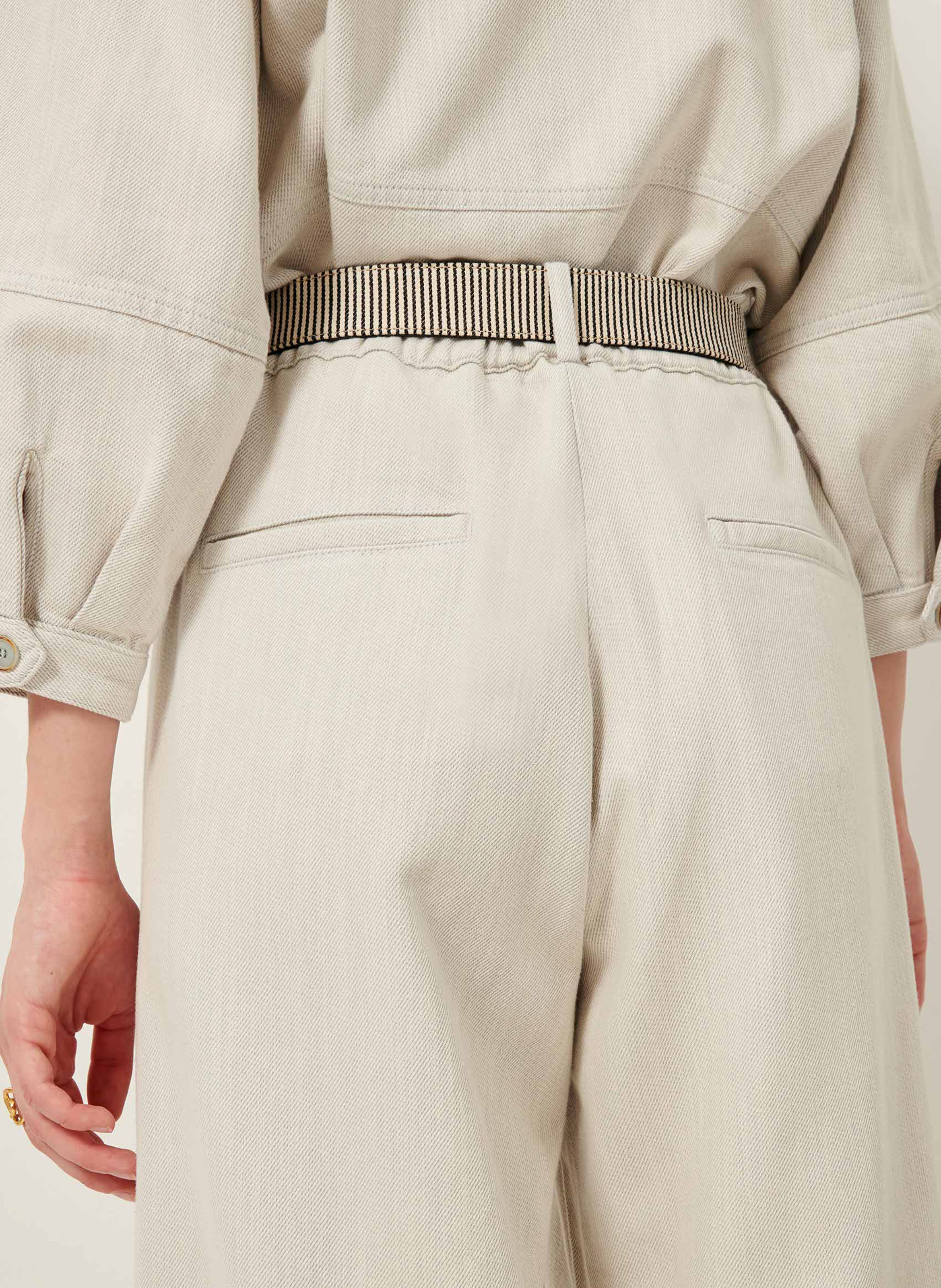 Pantalon large en coton mélangé rinim SESSUN Bleu